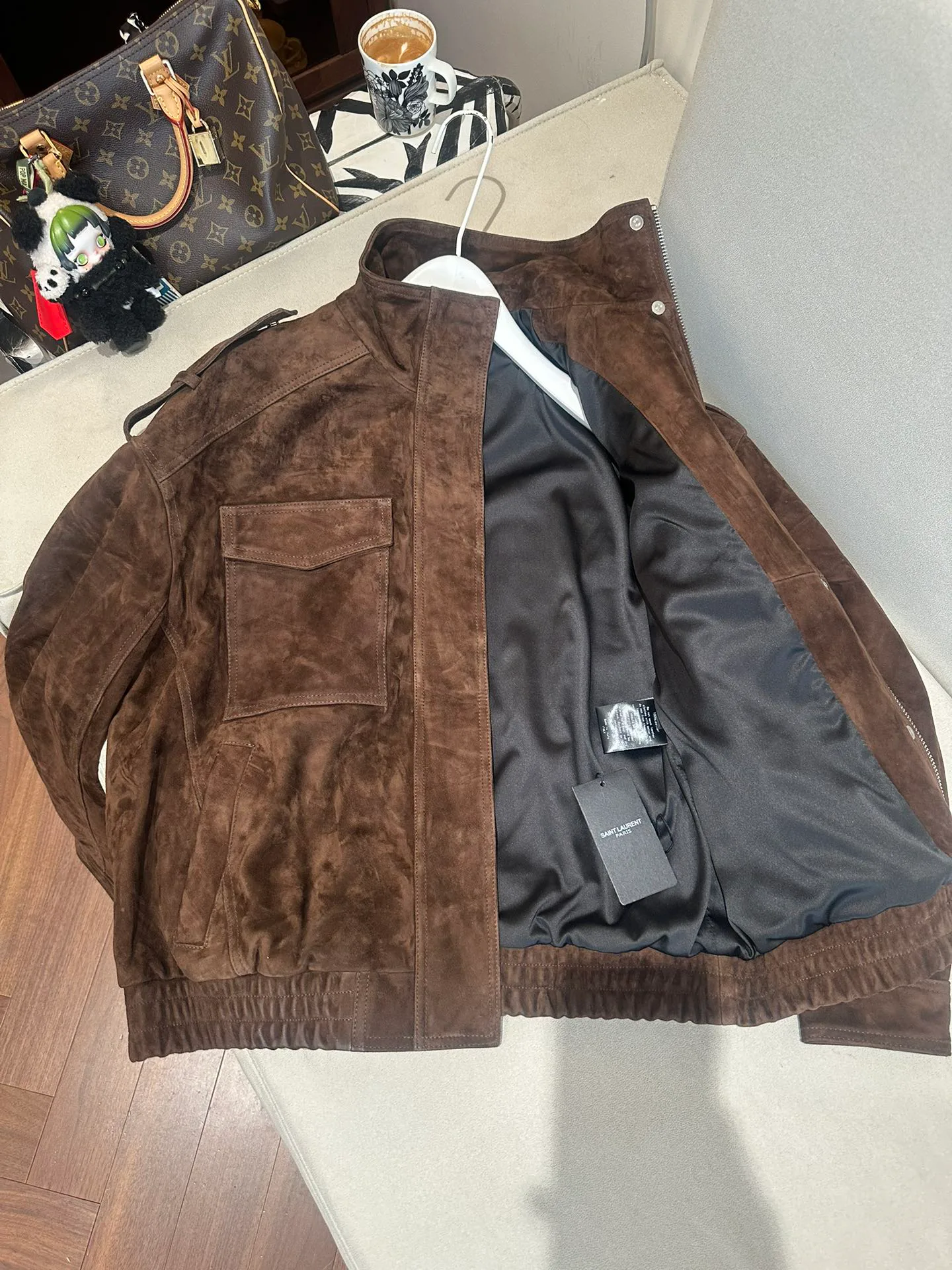Кожаные Куртки И Дублёнки Женские Saint Laurent 11735644