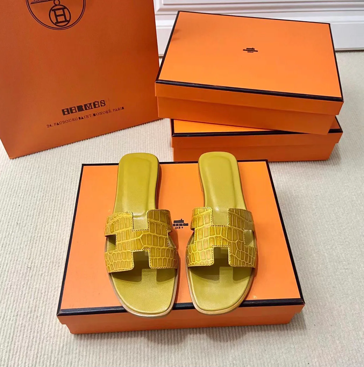 Шлепанцы Женские Hermes 4340537
