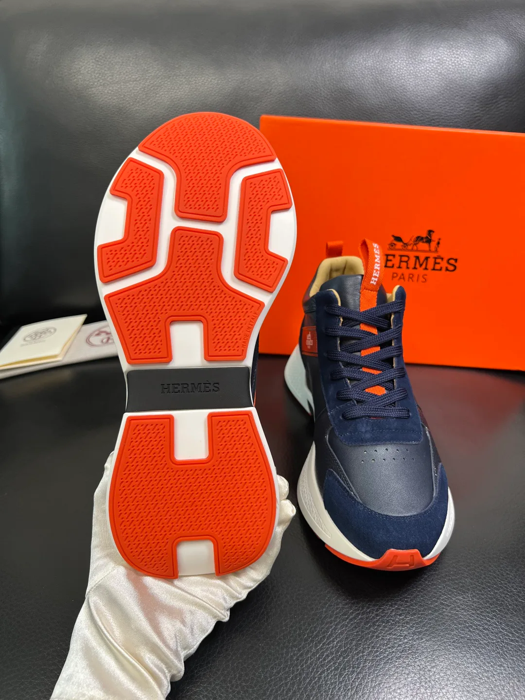 Кроссовки Мужские Hermes 471659