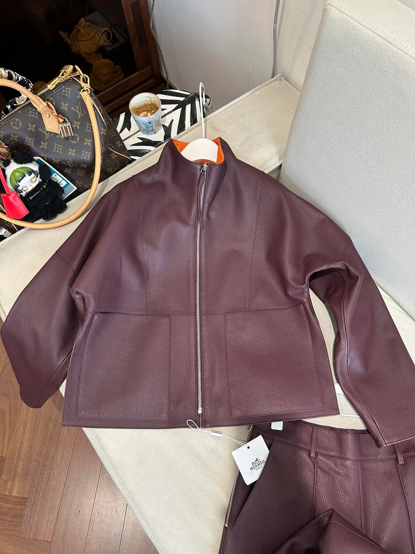 Кожаные Куртки И Дублёнки Женские Hermes 11460724