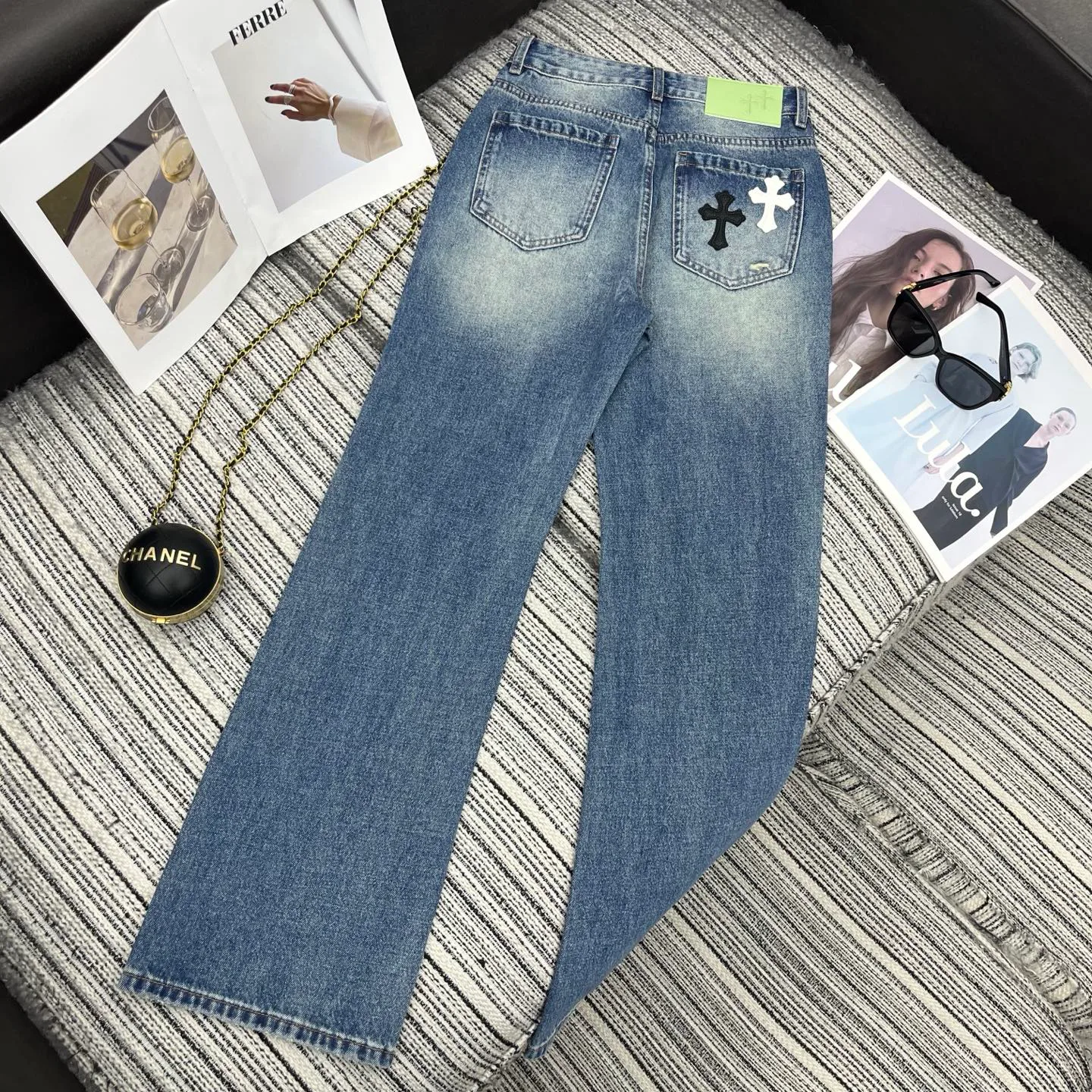 Джинсы Женские Chrome Hearts 11227151