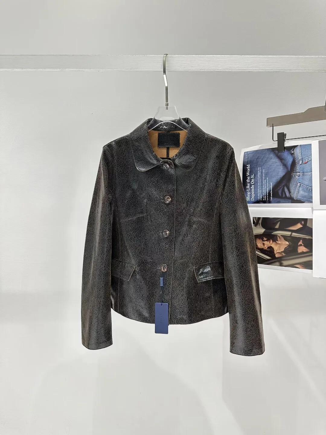 Кожаные Куртки И Дублёнки Женские Prada 13186443