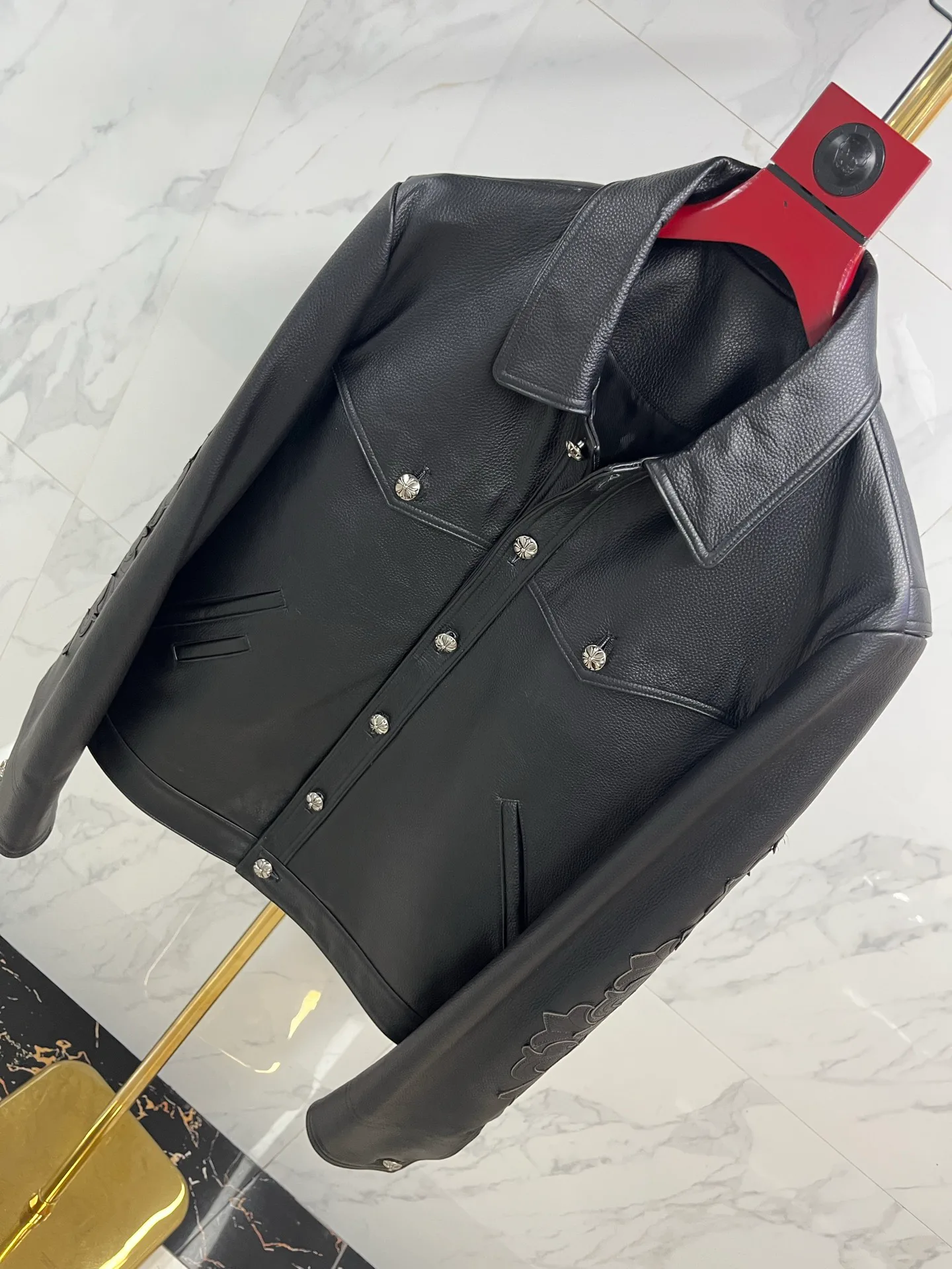 Кожаные Куртки И Дублёнки Мужские Chrome Hearts 1752358