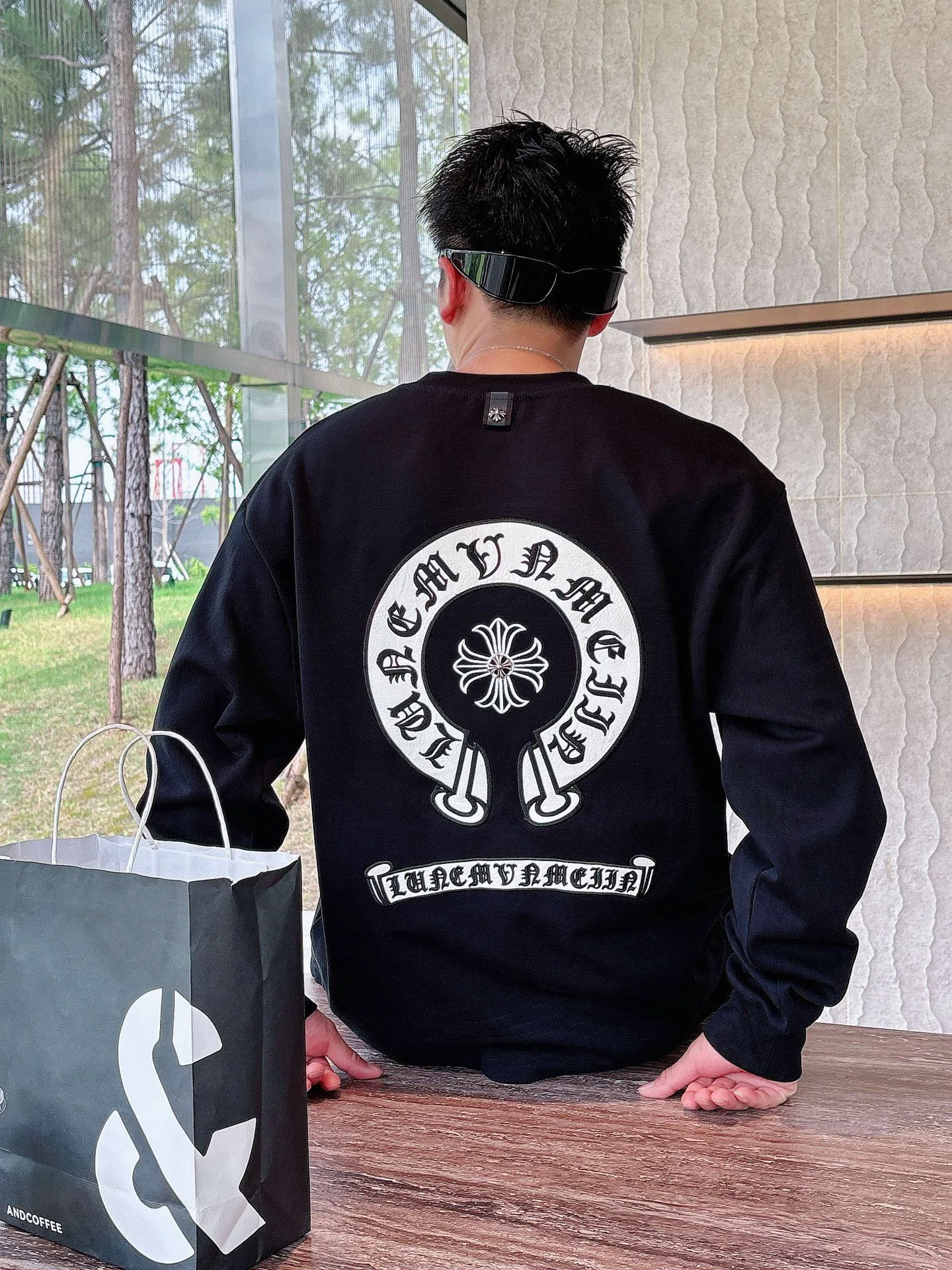 Лонгсливы Мужские Chrome Hearts 787761