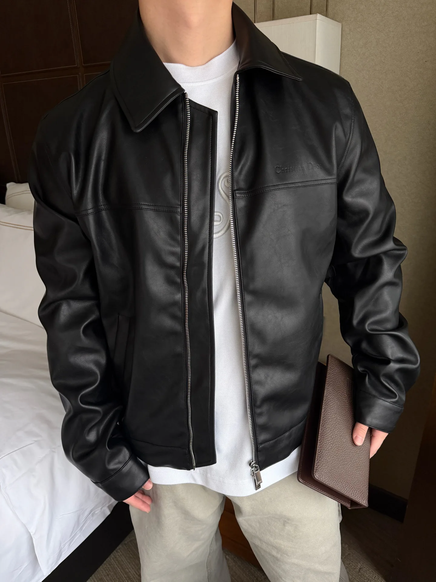Кожаные Куртки И Дублёнки Мужские Christian Dior 5066964