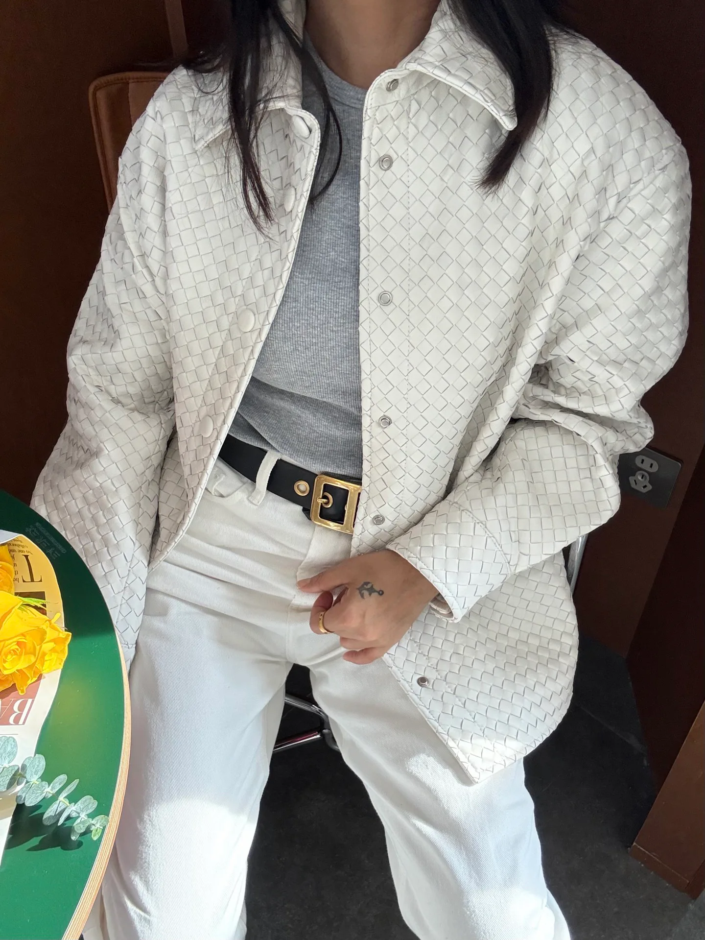 Кожаные Куртки И Дублёнки Женские Bottega Veneta 1882969