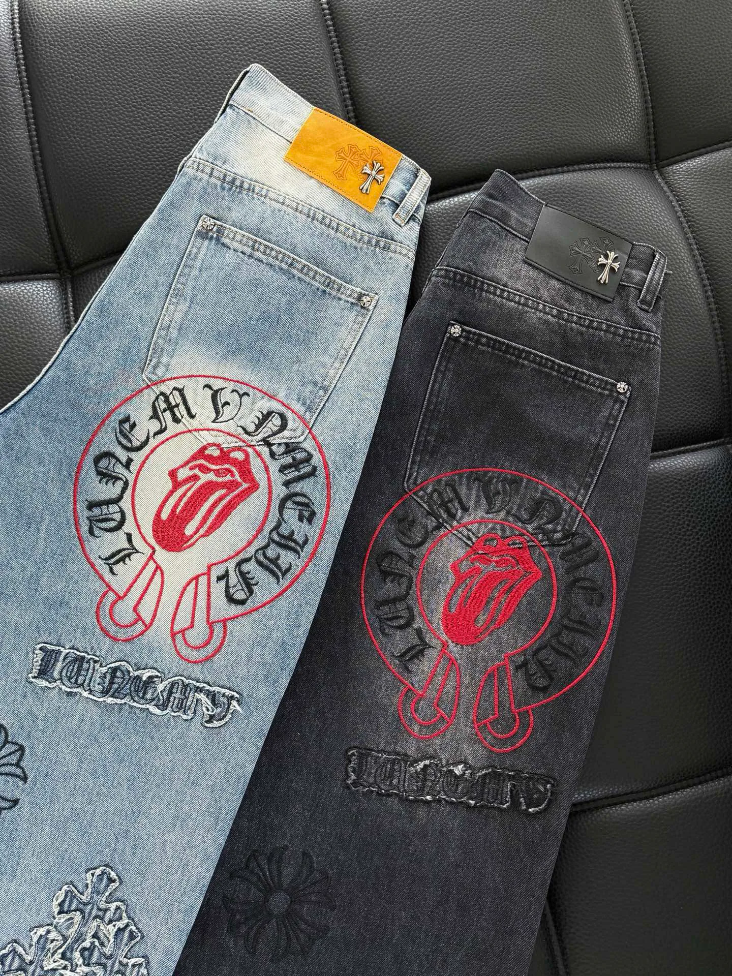 Джинсы Женские Chrome Hearts 3375349