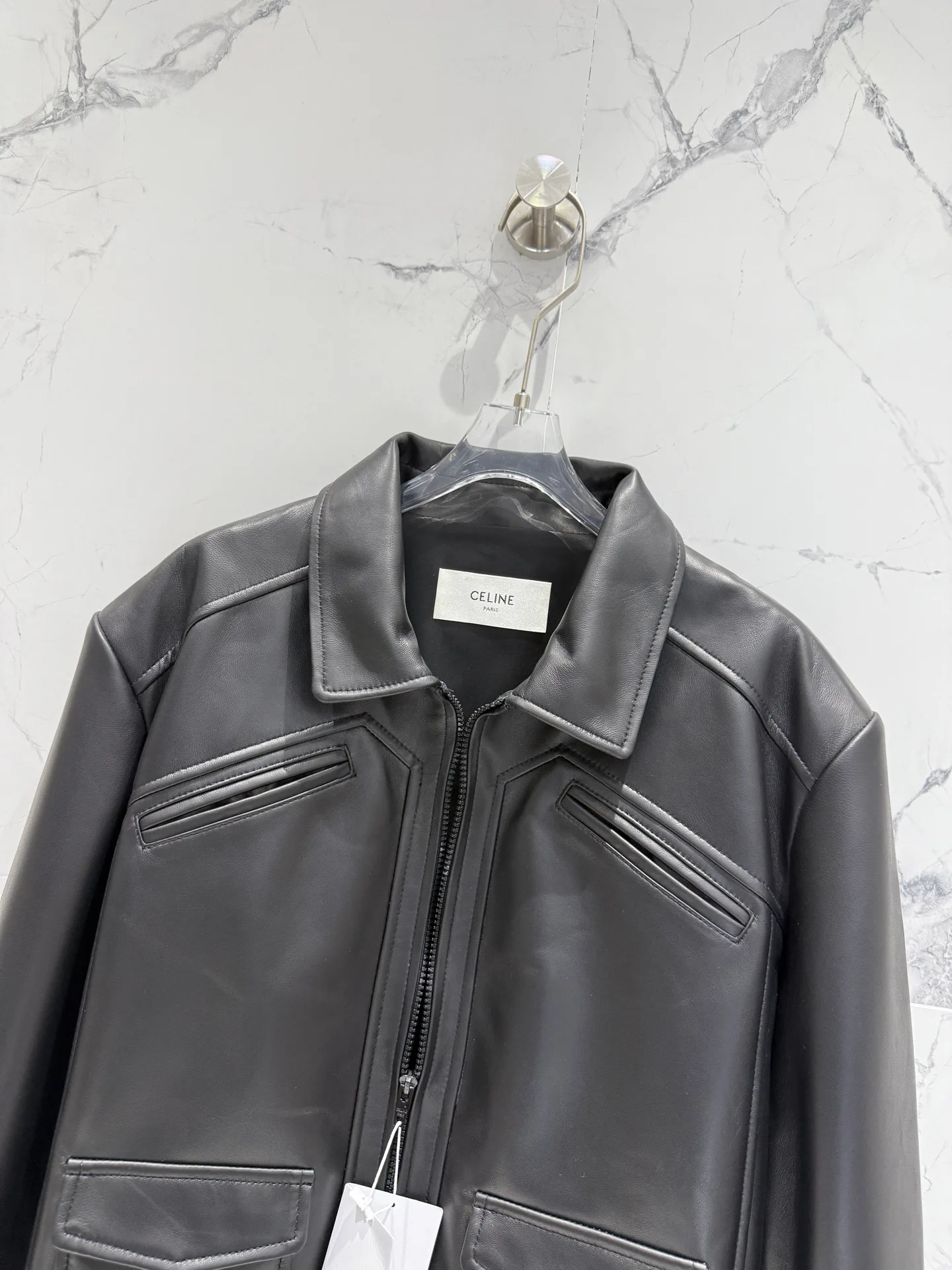 Кожаные Куртки И Дублёнки Женские Celine 11759328