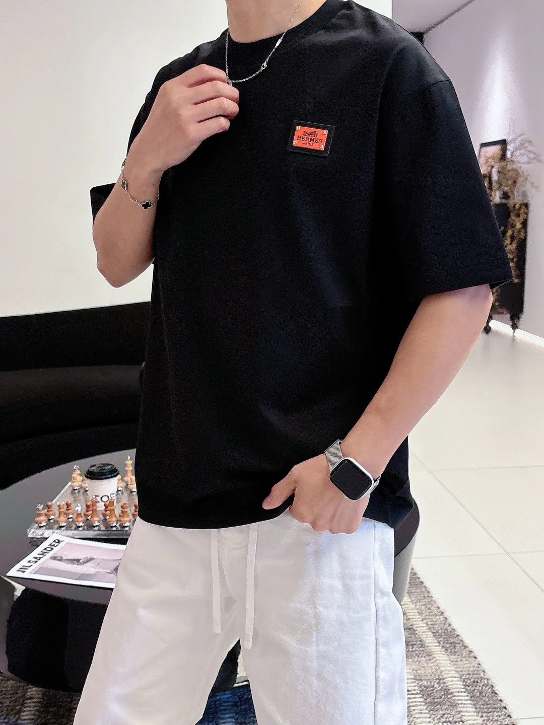 Футболки Мужские Hermes 9465266
