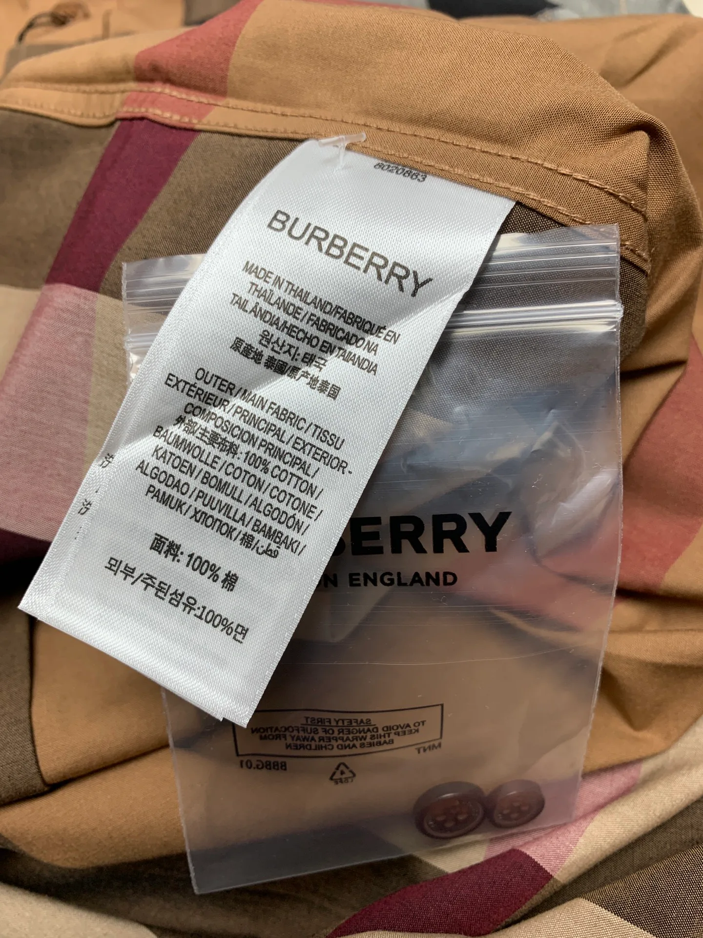 Рубашки Мужские Burberry 17967413