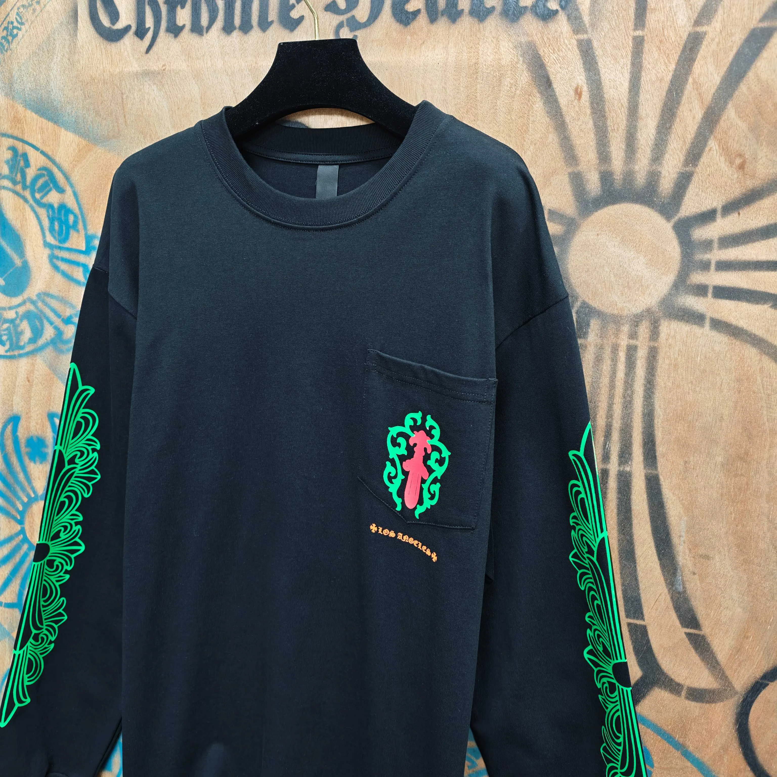 Лонгсливы Мужские Chrome Hearts 11808764