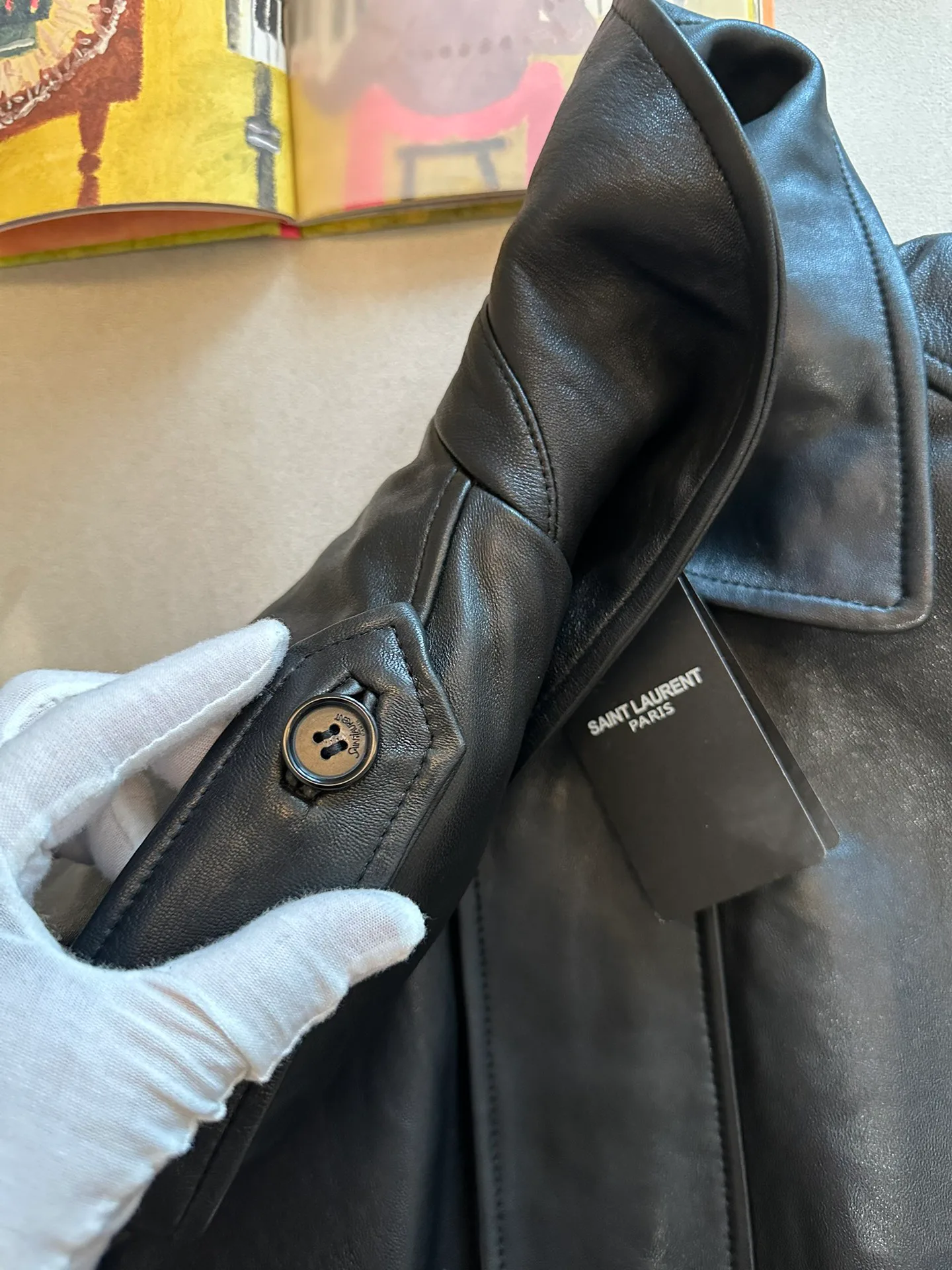 Кожаные Куртки И Дублёнки Женские Saint Laurent 11283454