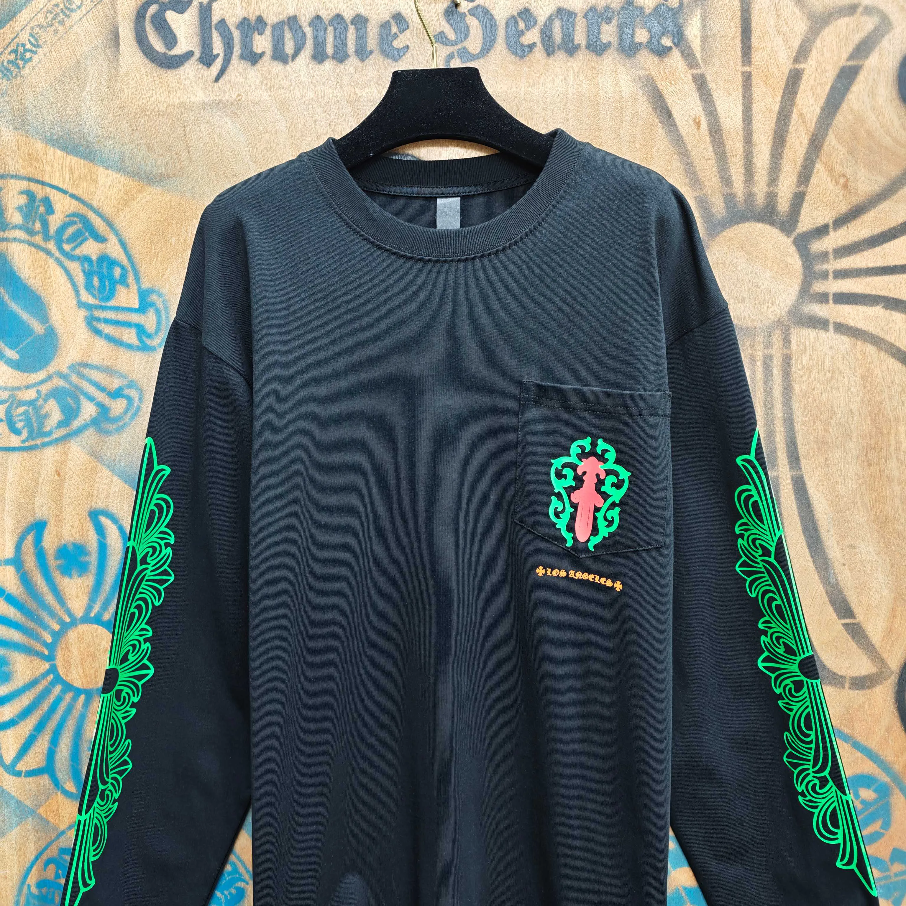 Лонгсливы Мужские Chrome Hearts 11808764