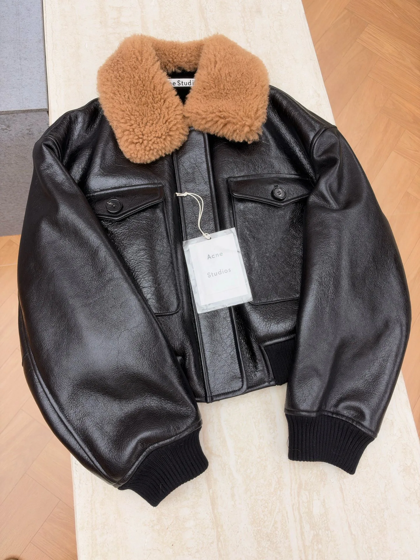 Кожаные Куртки И Дублёнки Женские Acne Studios 19407105