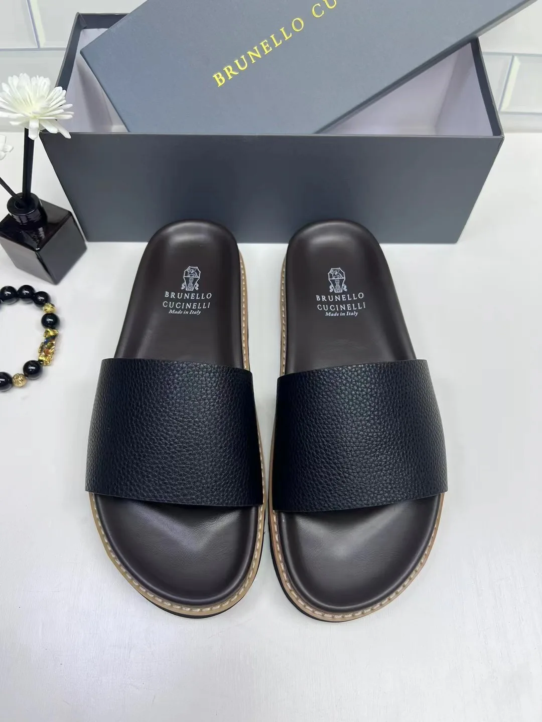 Шлепанцы Мужские Brunello Cucinelli 494125