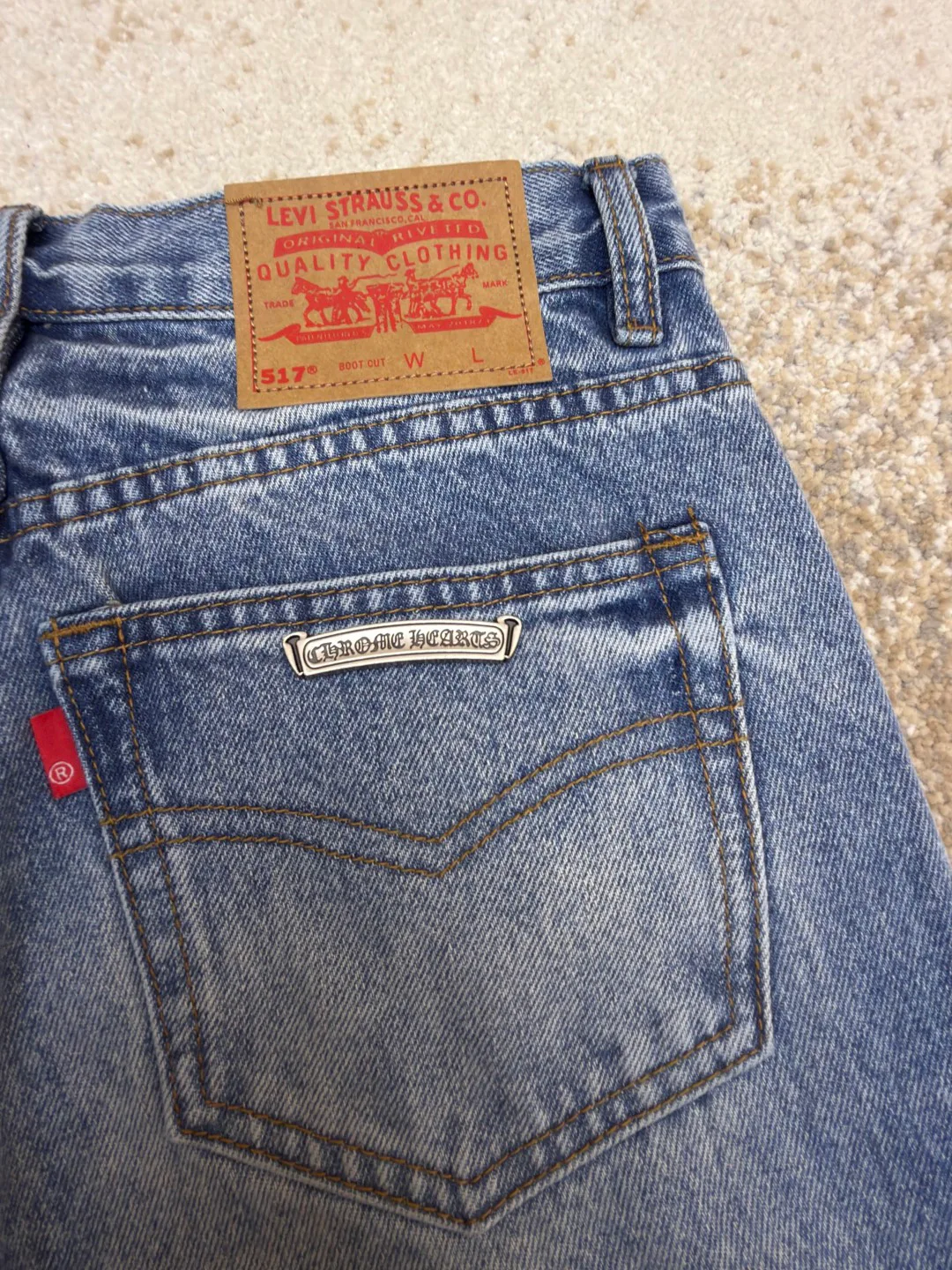 Джинсы Мужские Chrome Hearts 1566555