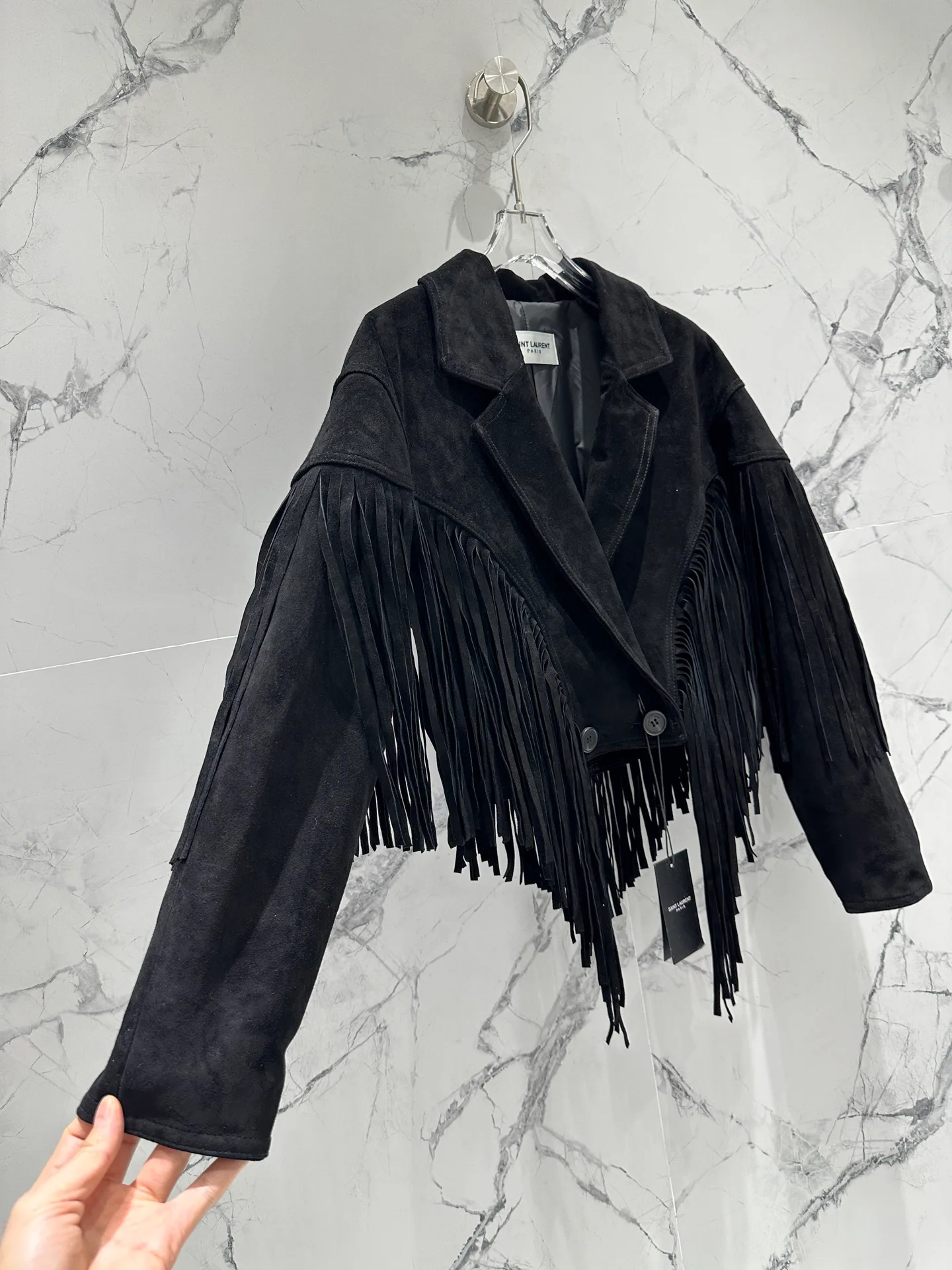 Кожаные Куртки И Дублёнки Женские Saint Laurent 12957019
