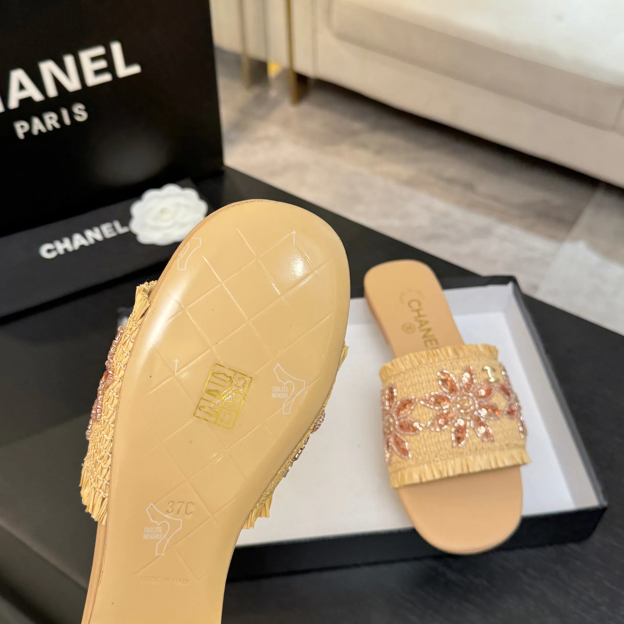 Шлепанцы Женские Chanel 587154