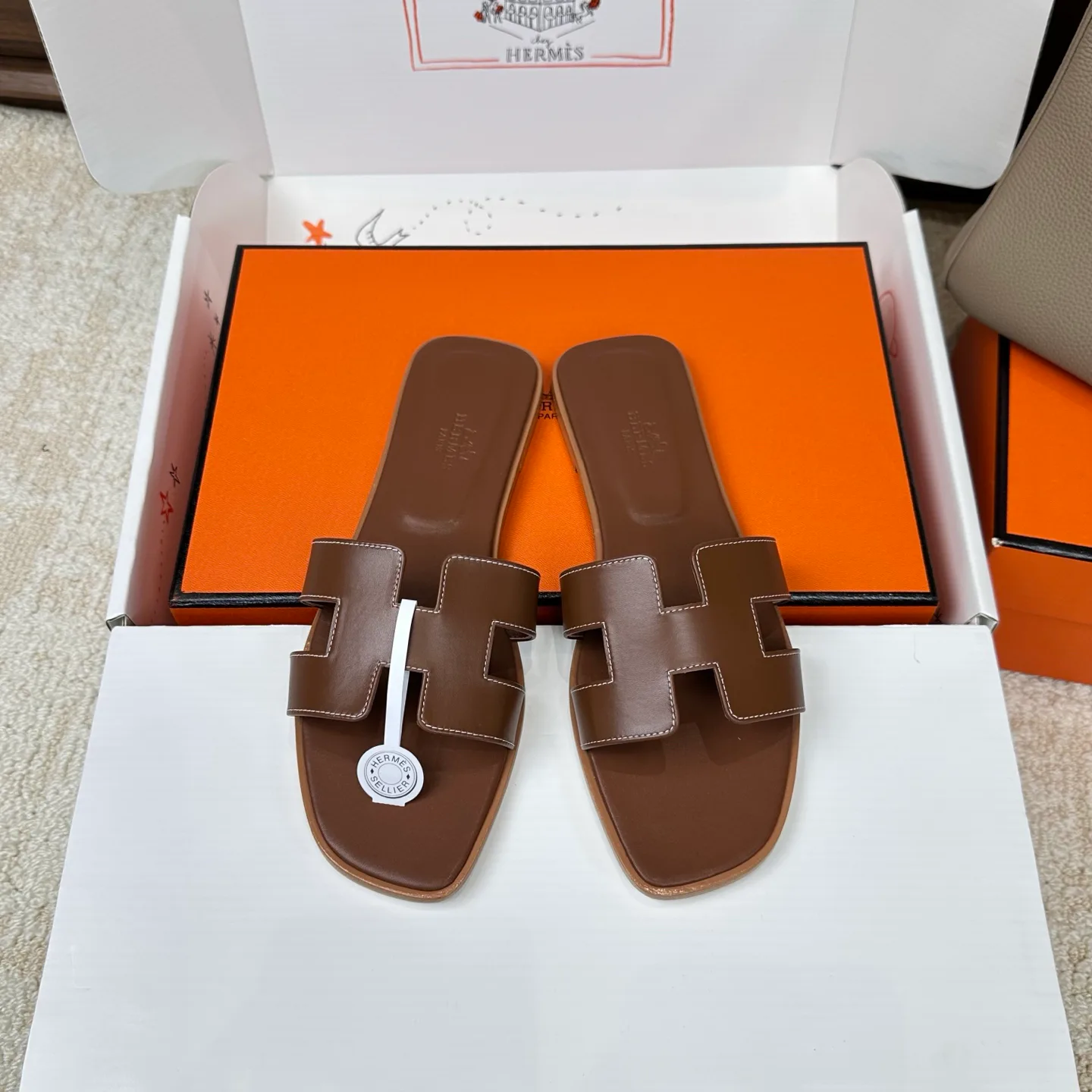 Шлепанцы Женские Hermes 3043275