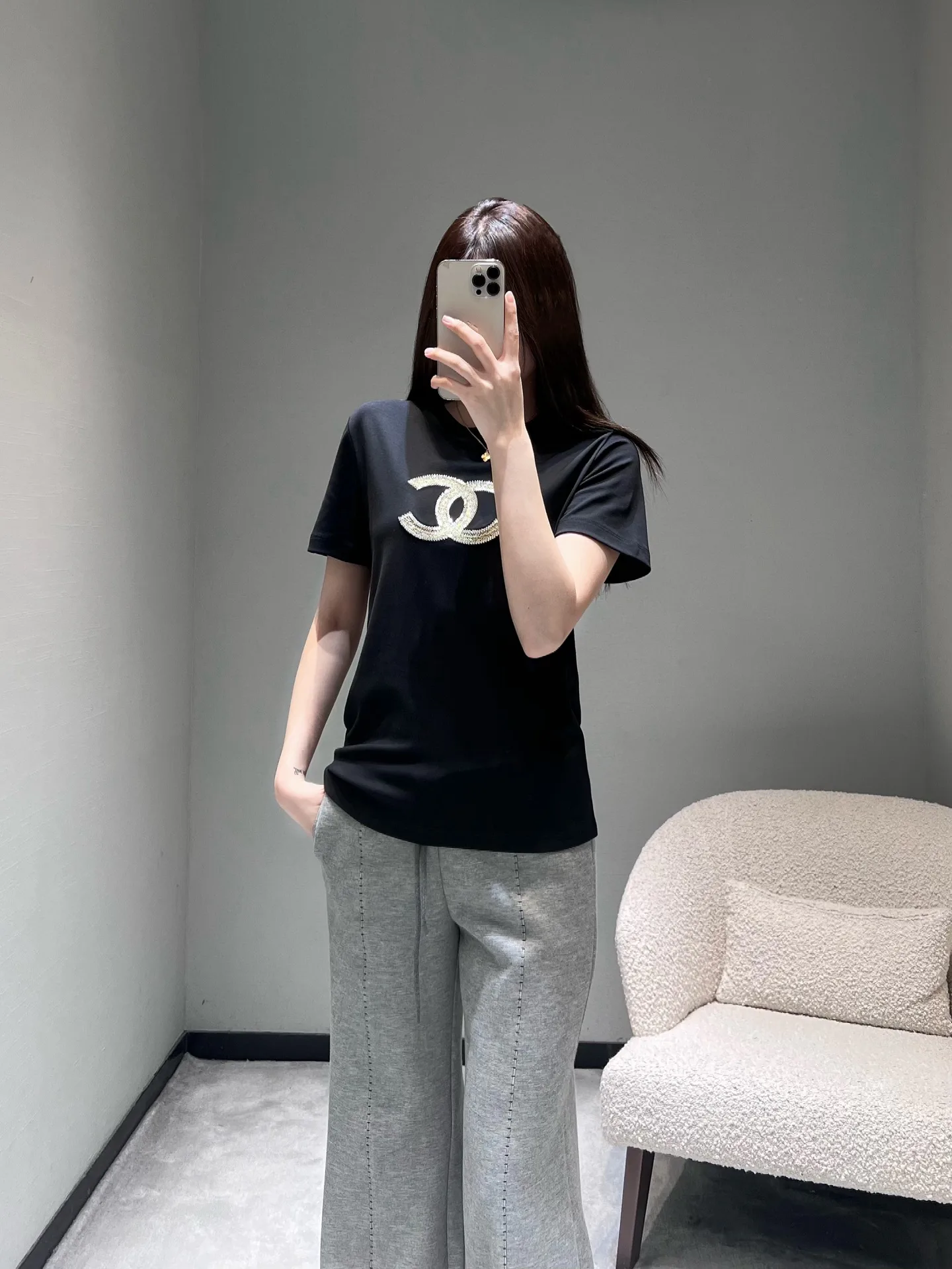 Футболки Женские Chanel 5296087