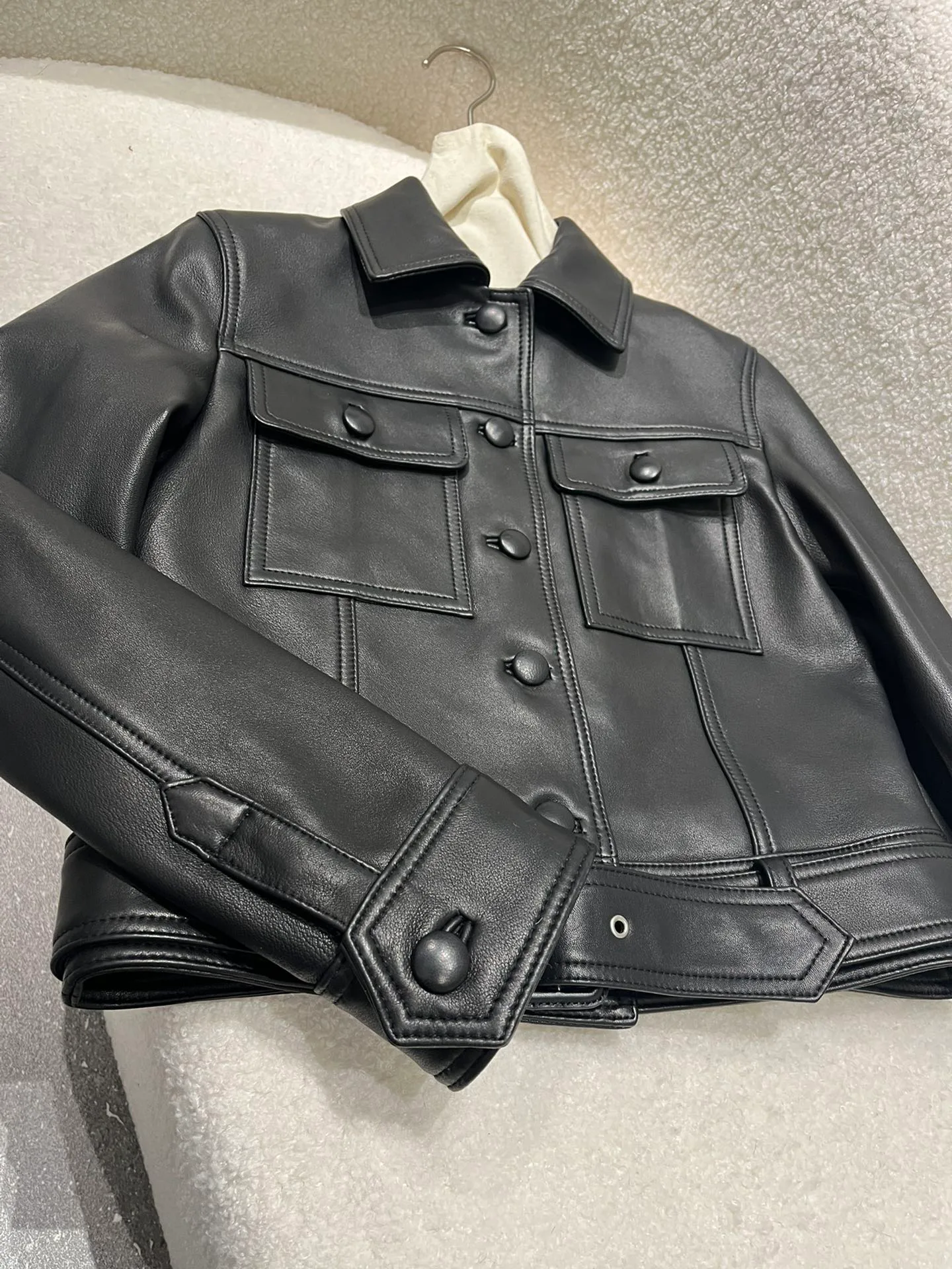 Кожаные Куртки И Дублёнки Мужские Saint Laurent 11485699