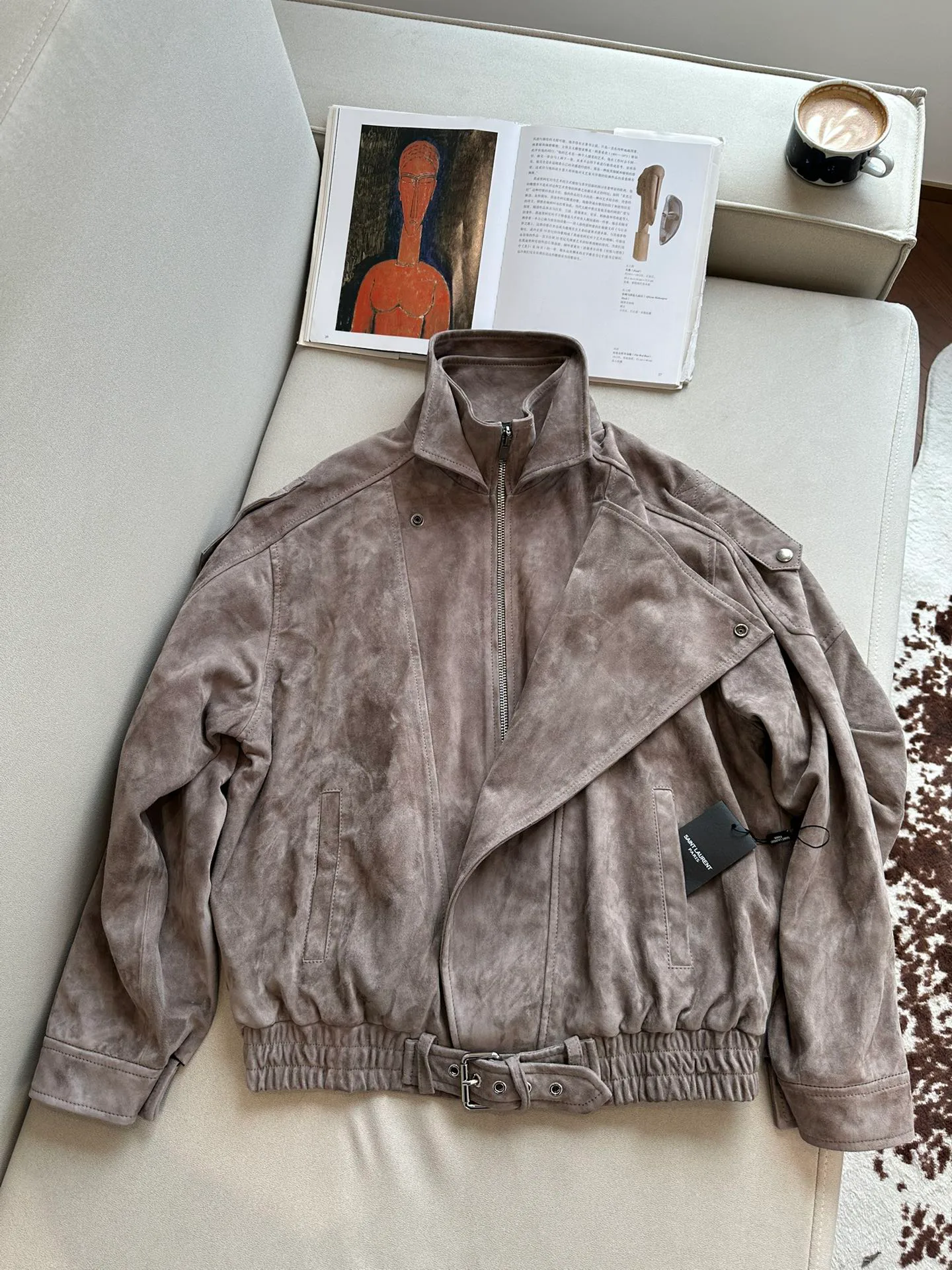 Кожаные Куртки И Дублёнки Женские Saint Laurent 11518133