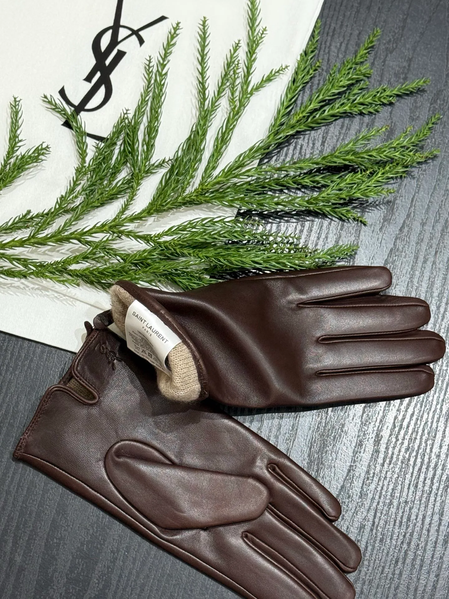 Перчатки Saint Laurent 453174
