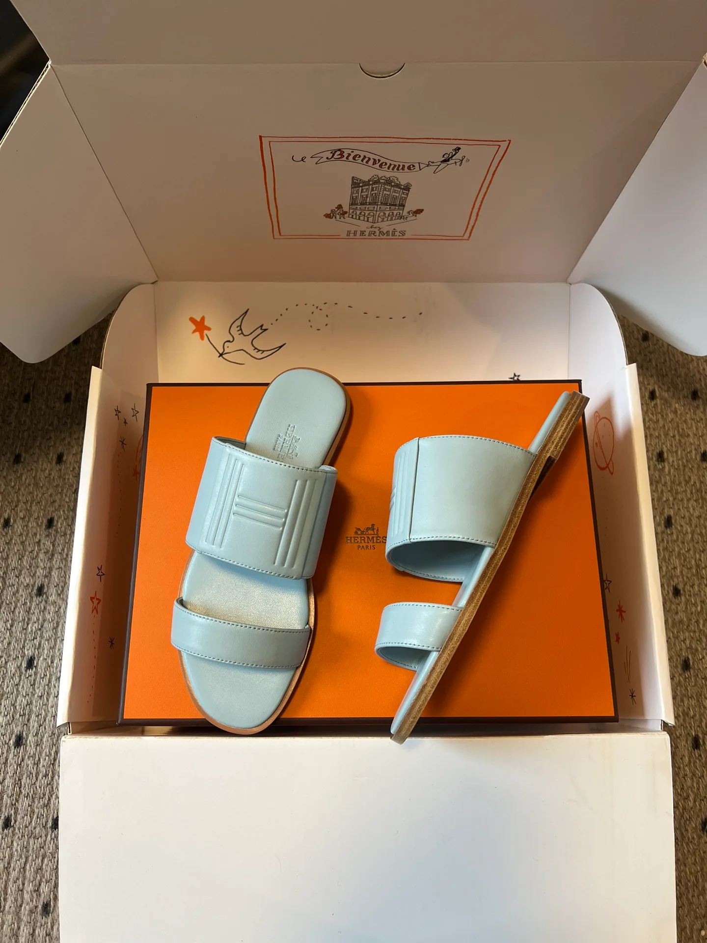 Шлепанцы Женские Hermes 10209588