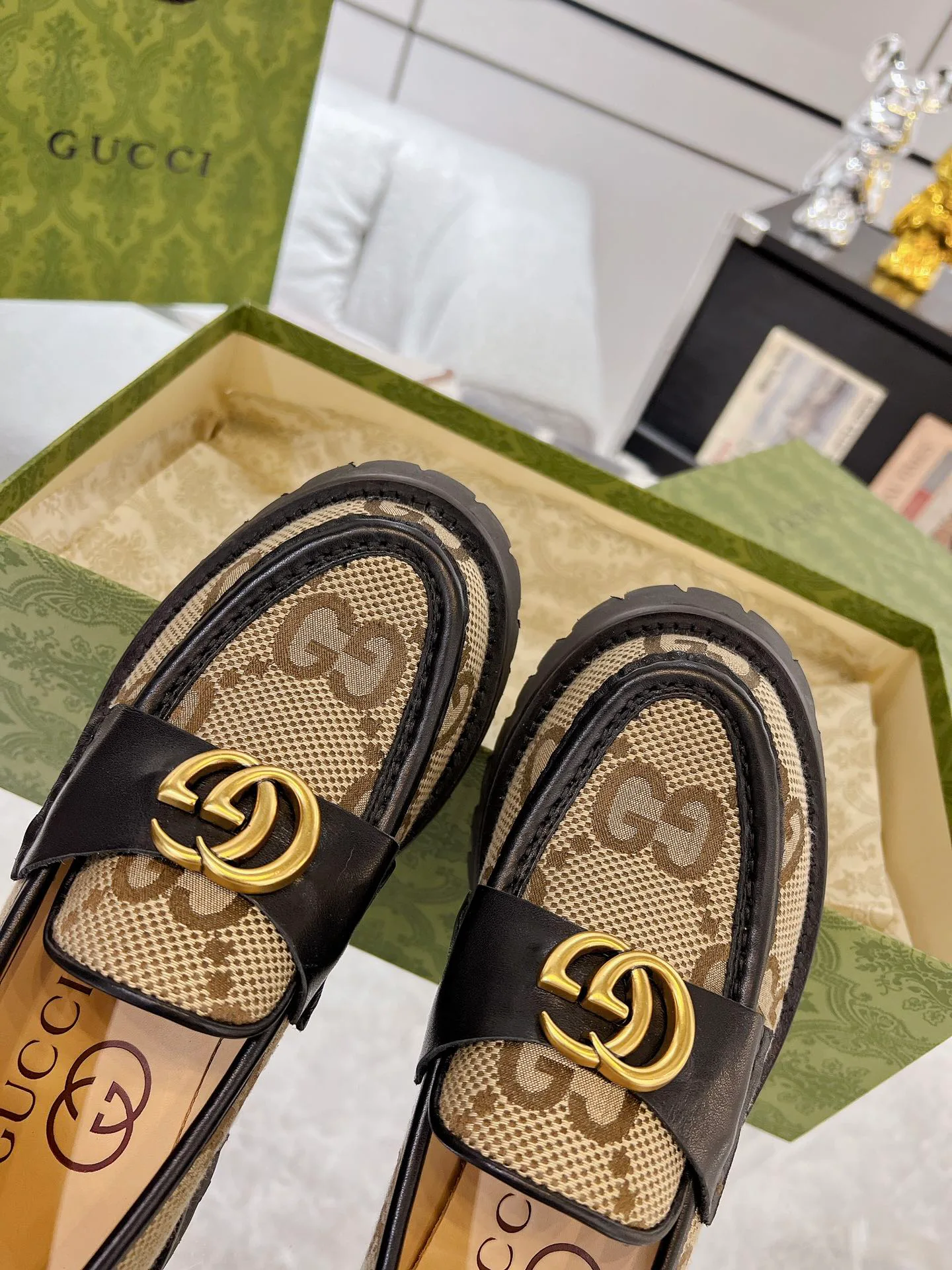 Лоферы И Мокасины Женские Gucci 170188