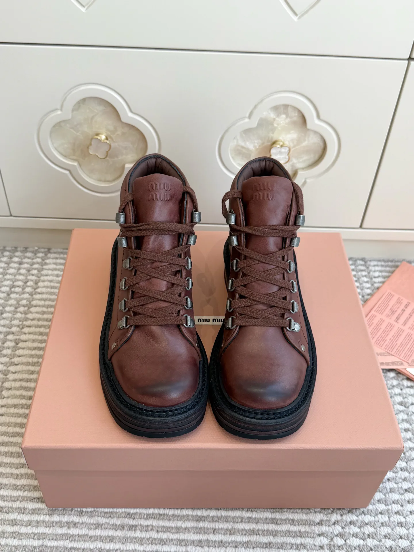 Ботинки Женские Miu Miu 17943212