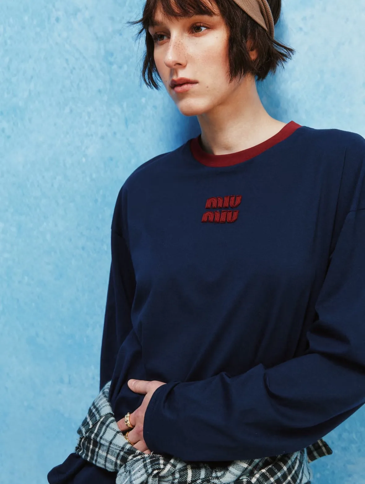 Лонгсливы Женские Miu Miu 11753489