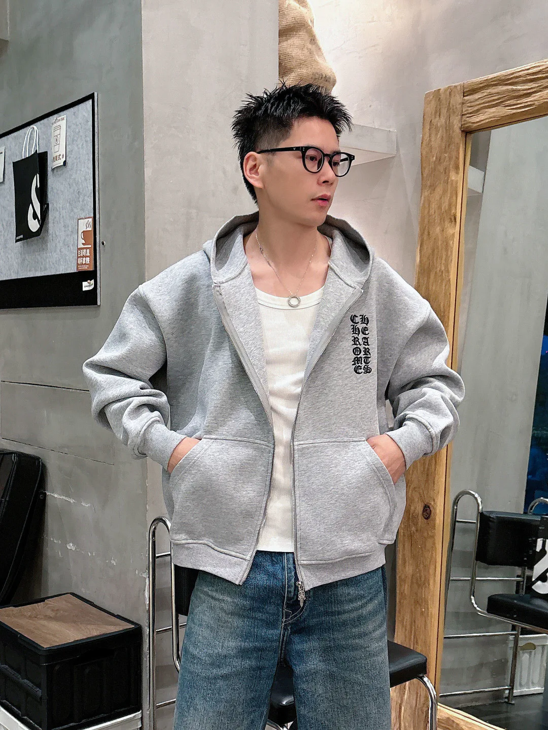 Куртки И Пуховики Мужские Chrome Hearts 259426