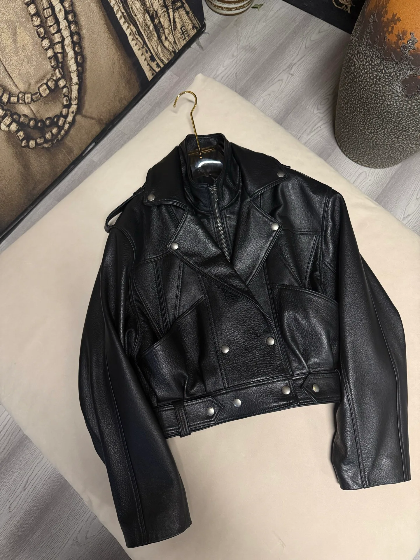 Кожаные Куртки И Дублёнки Женские Saint Laurent 18662228