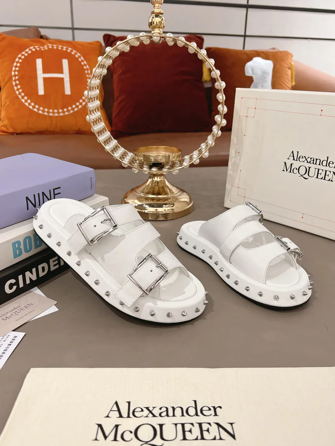 Шлепанцы Женские Alexander Mcqueen 17491