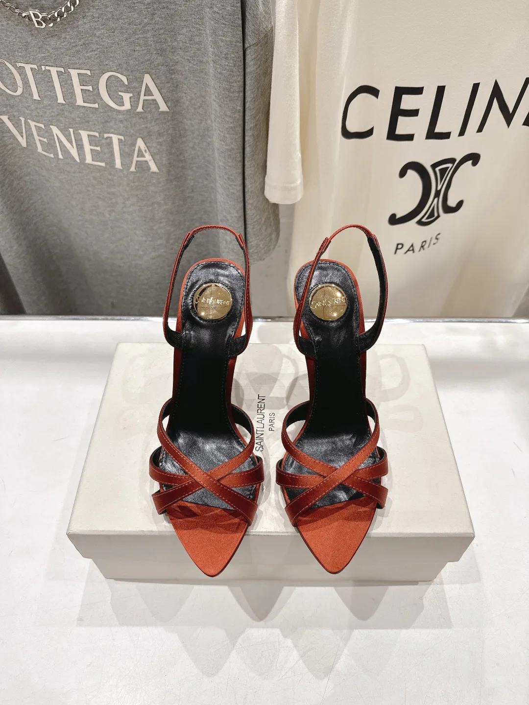Босоножки Женские Saint Laurent 11623309