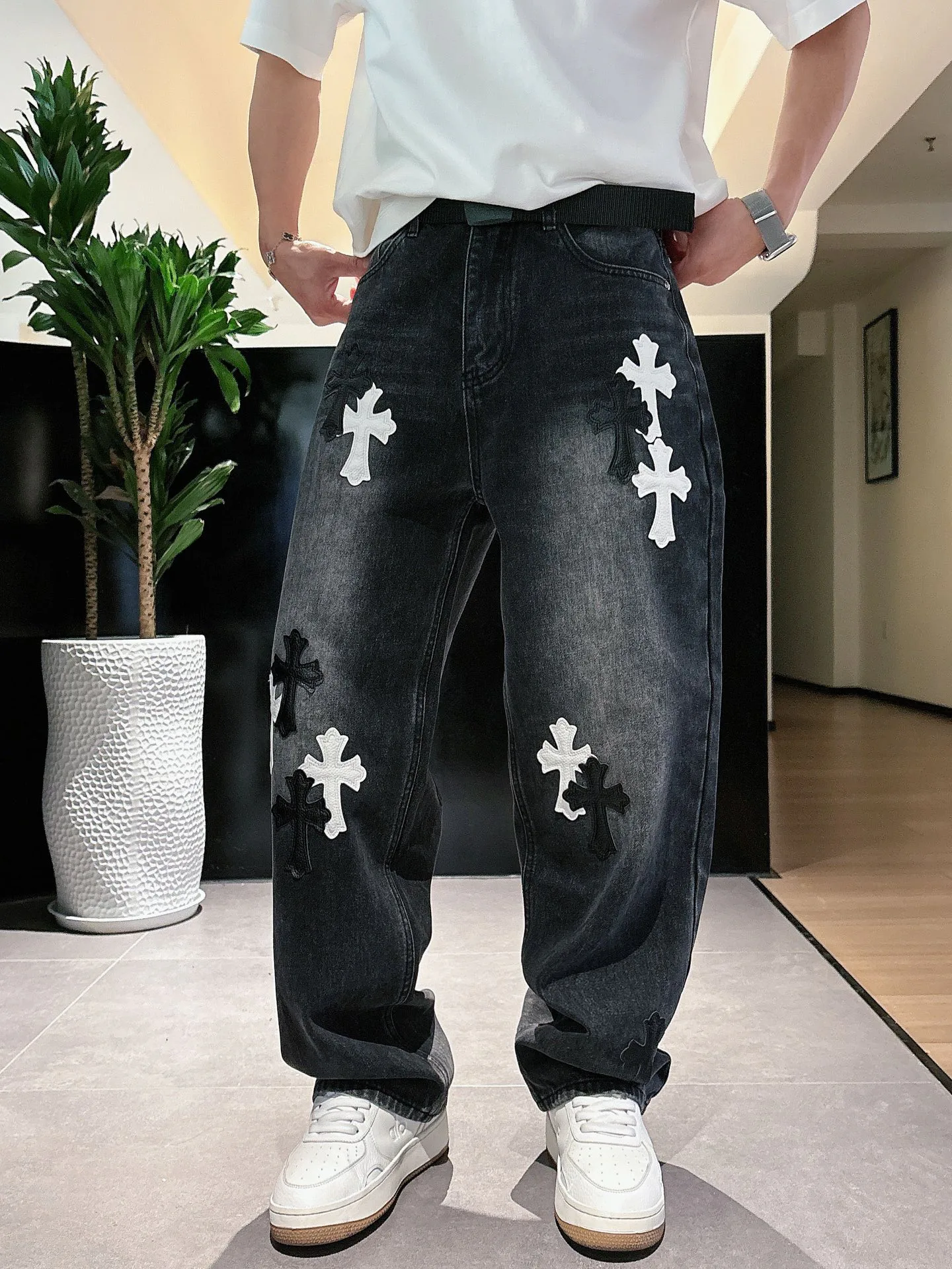 Джинсы Женские Chrome Hearts 11646890