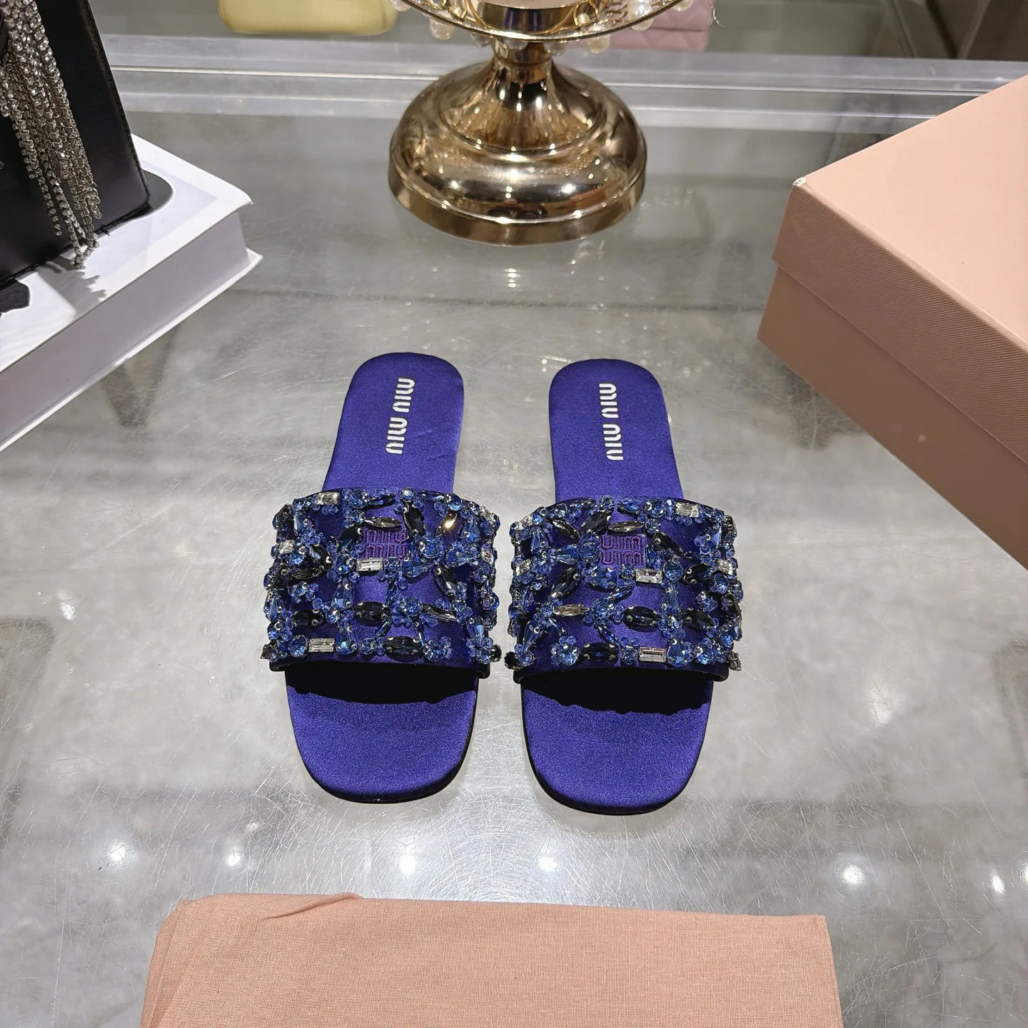 Шлепанцы Женские Miu Miu 18025810