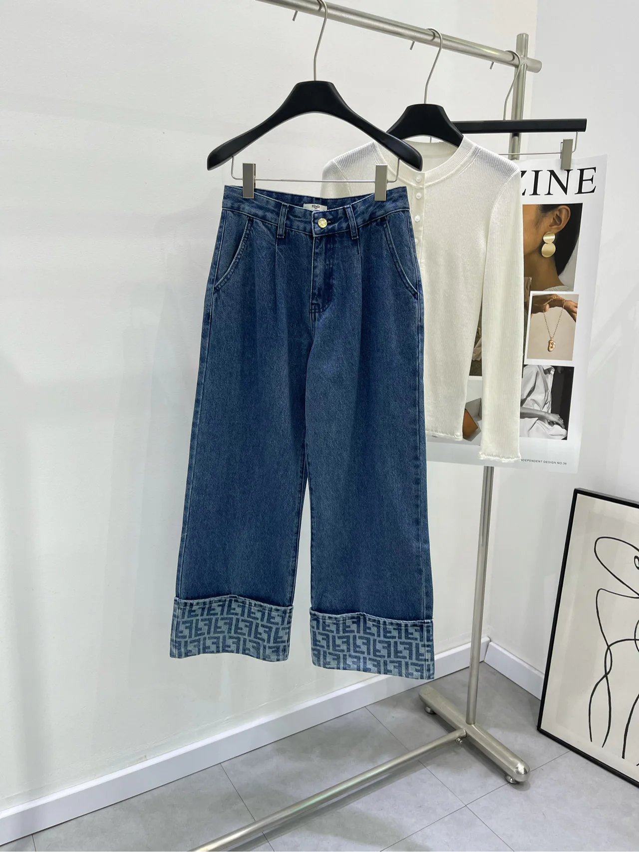 Джинсы Женские Fendi 5996