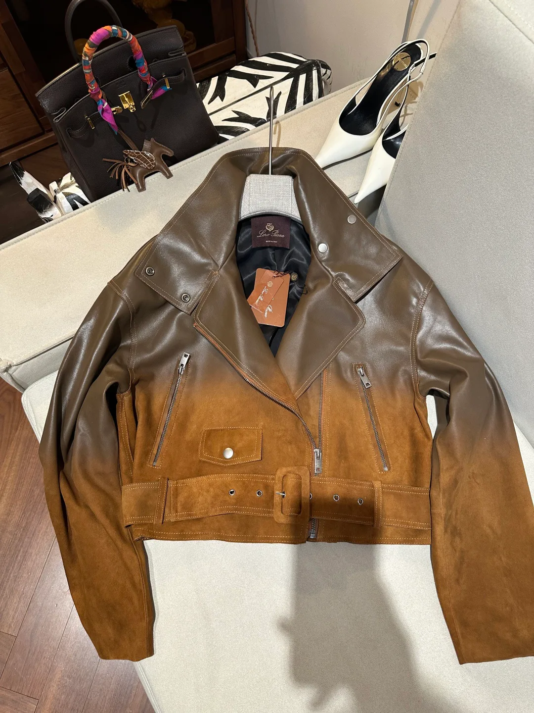 Кожаные Куртки И Дублёнки Женские Loro Piana 18516850