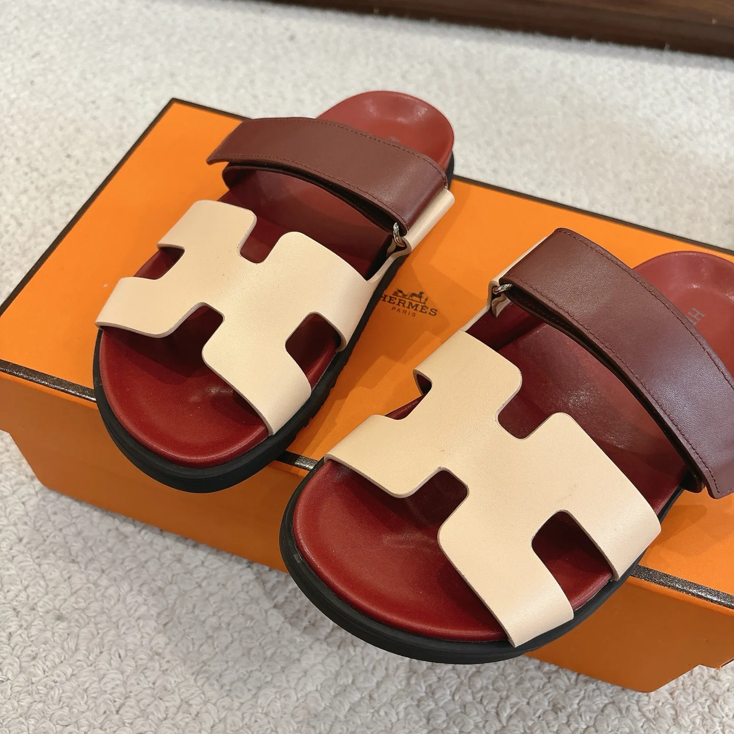 Шлепанцы Женские Hermes 406431