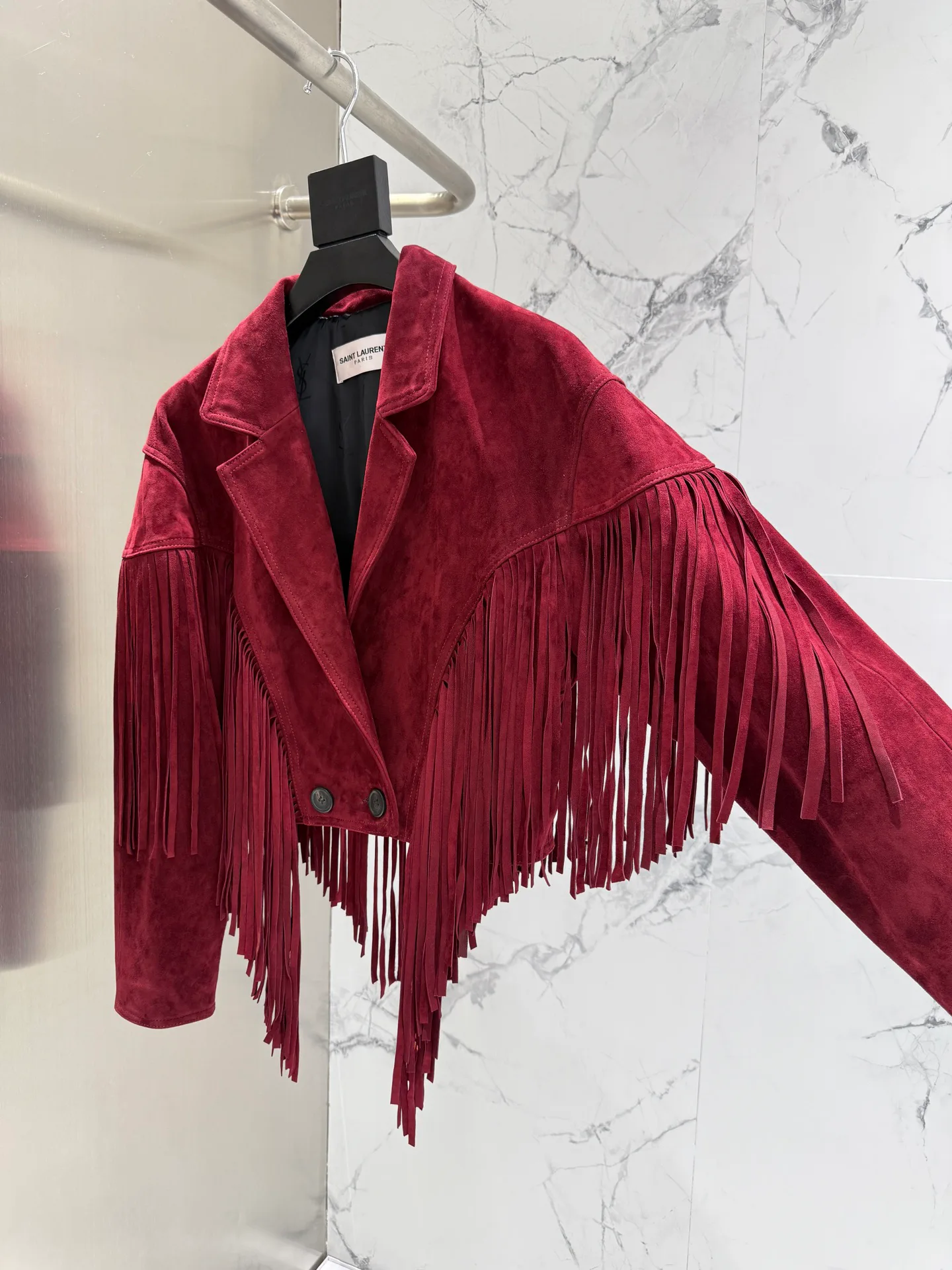 Кожаные Куртки И Дублёнки Женские Saint Laurent 12957005
