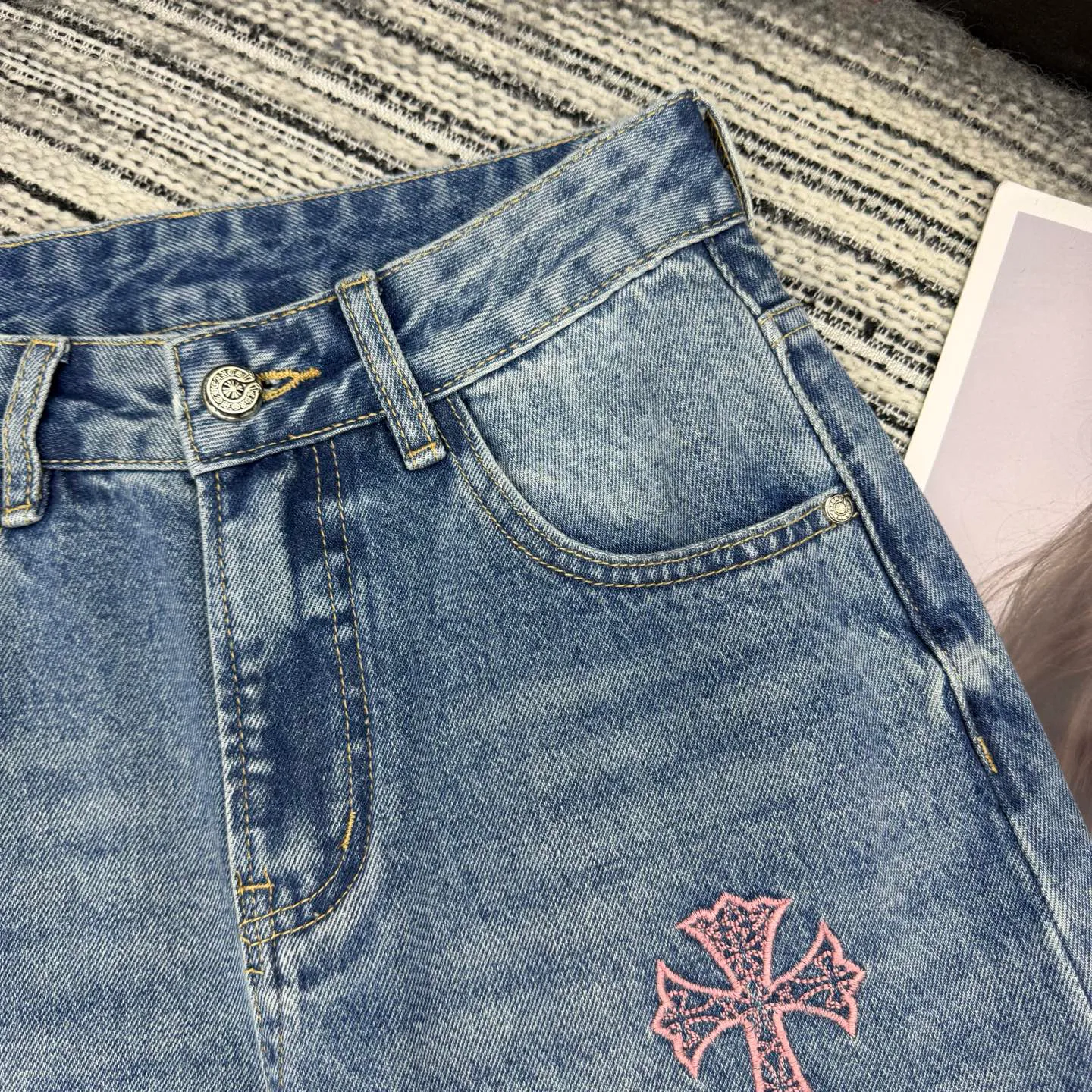 Джинсы Женские Chrome Hearts 1280213