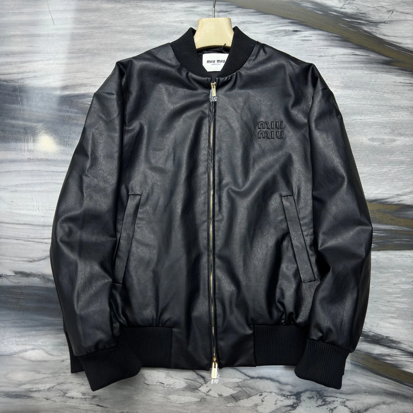 Кожаные Куртки И Дублёнки Мужские Miu Miu 4319663