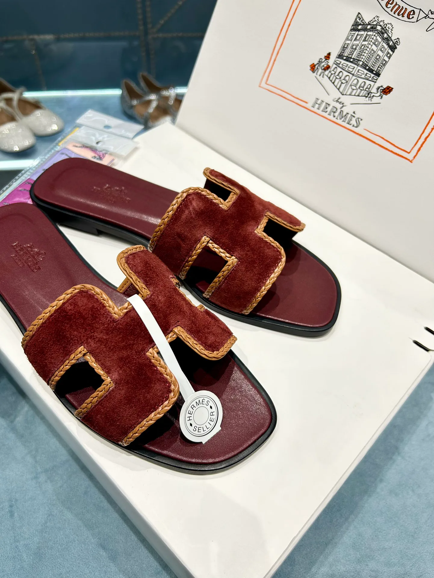 Шлепанцы Женские Hermes 9878137