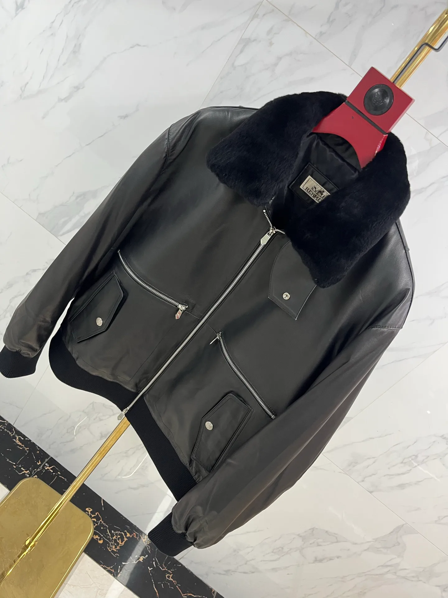 Кожаные Куртки И Дублёнки Мужские Hermes 790134