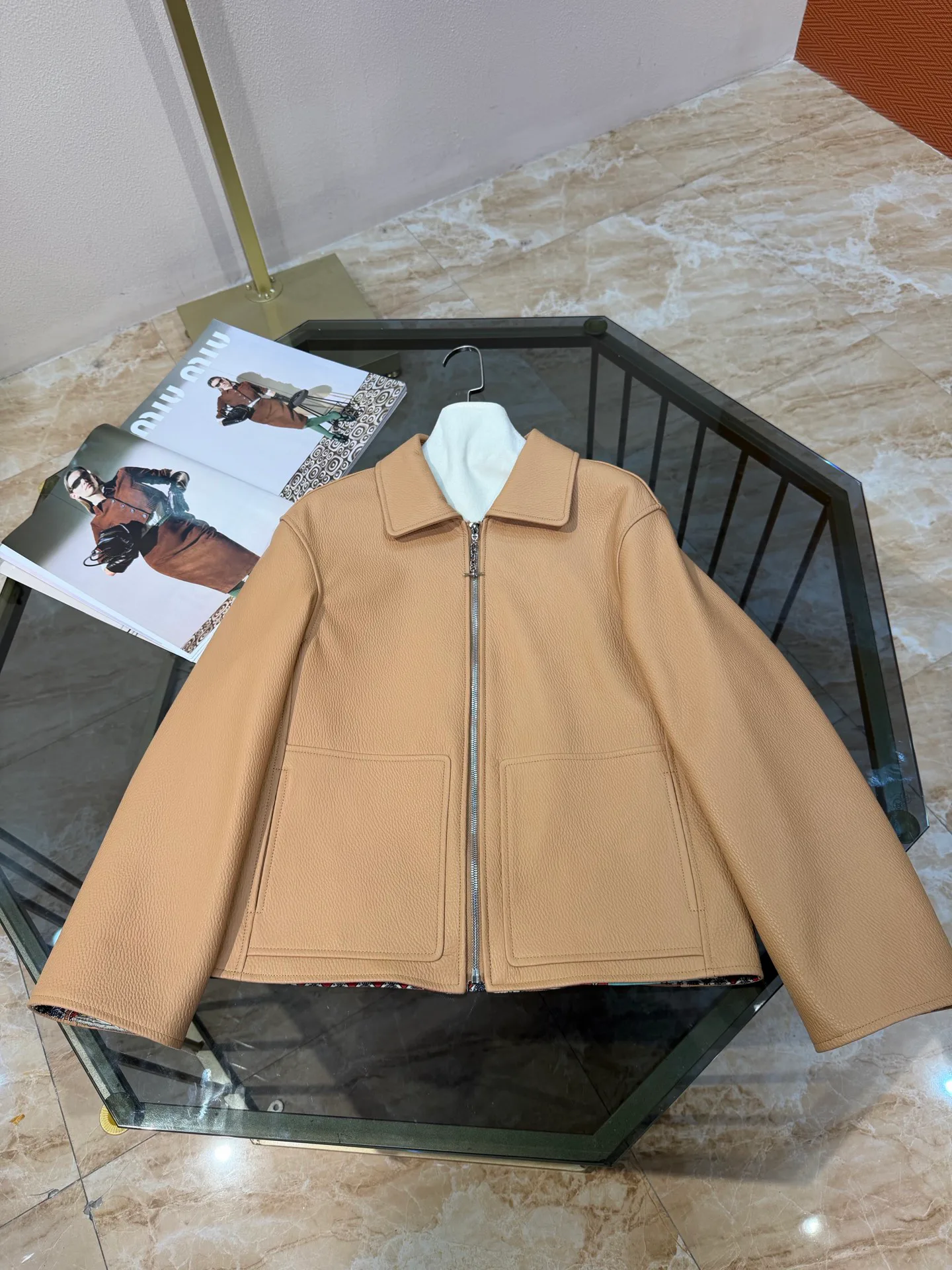 Кожаные Куртки И Дублёнки Женские Hermes 19253066