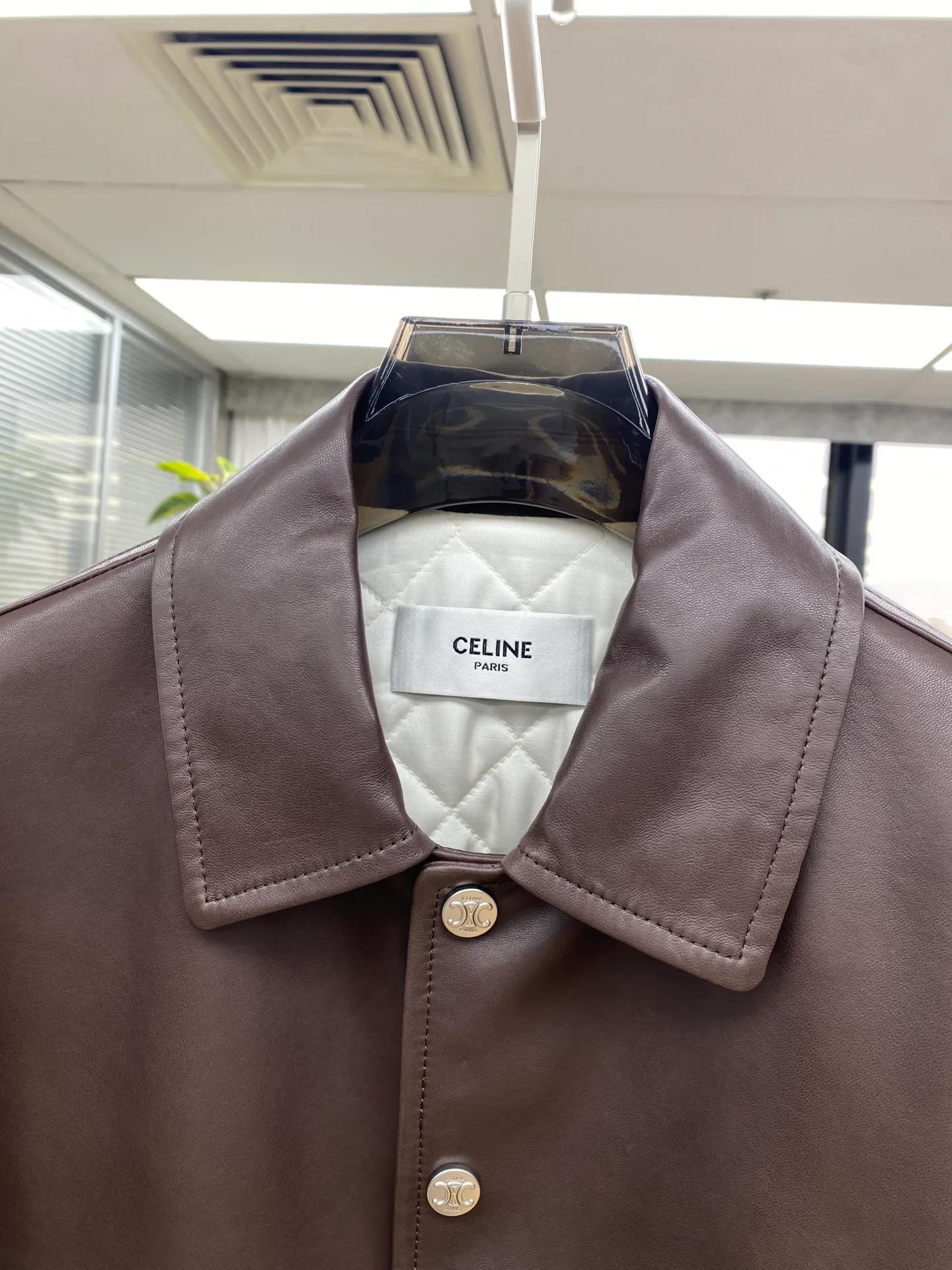 Кожаные Куртки И Дублёнки Мужские Celine 1859740