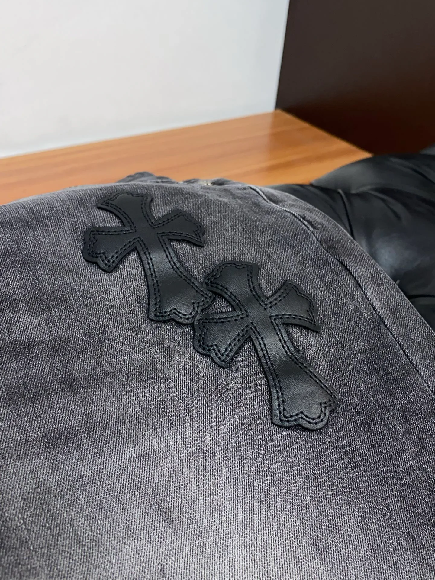 Джинсы Мужские Chrome Hearts 11476234