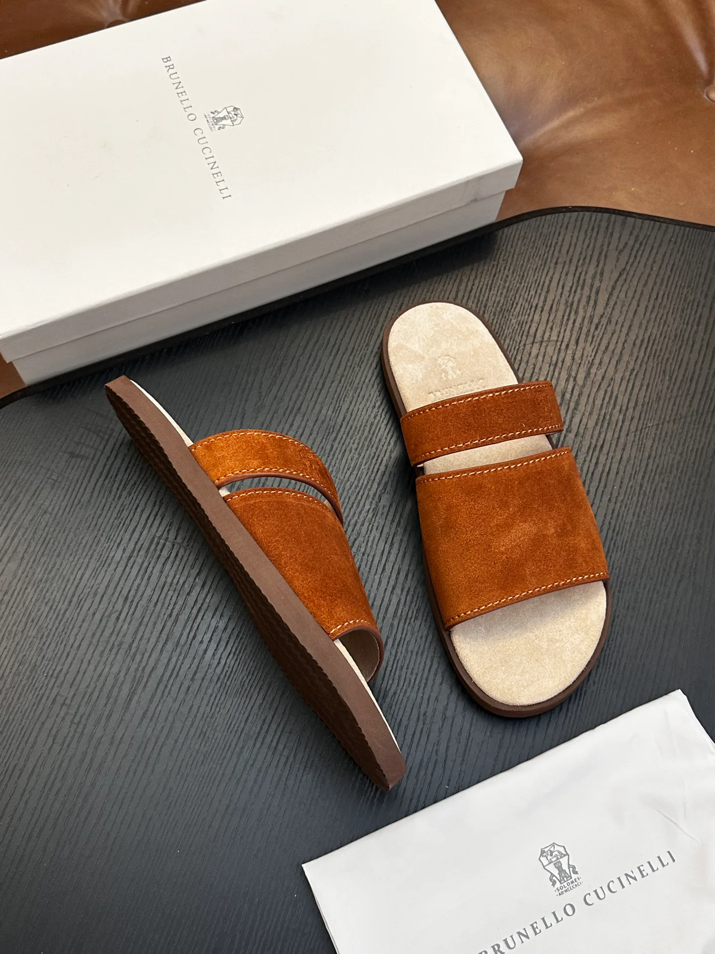 Шлепанцы Мужские Brunello Cucinelli 17390688