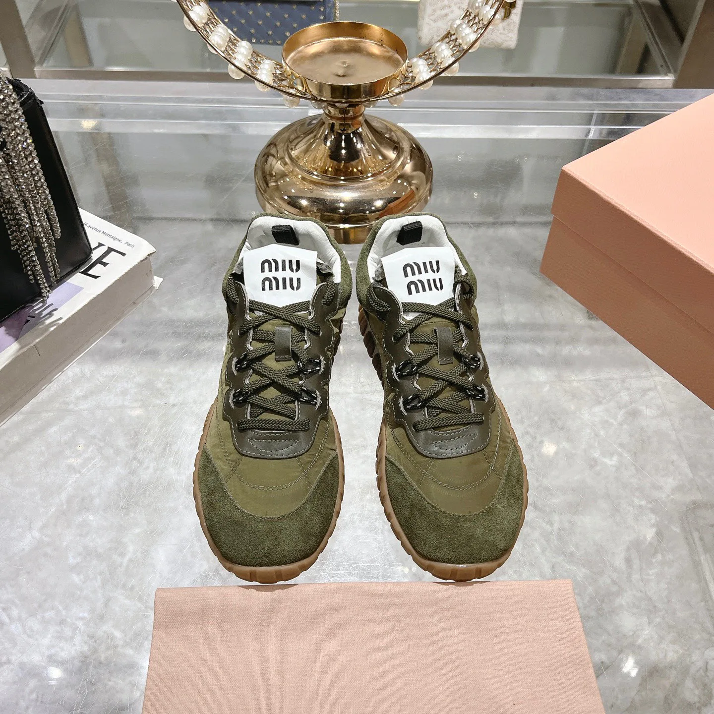 Кроссовки Женские Miu Miu 397985